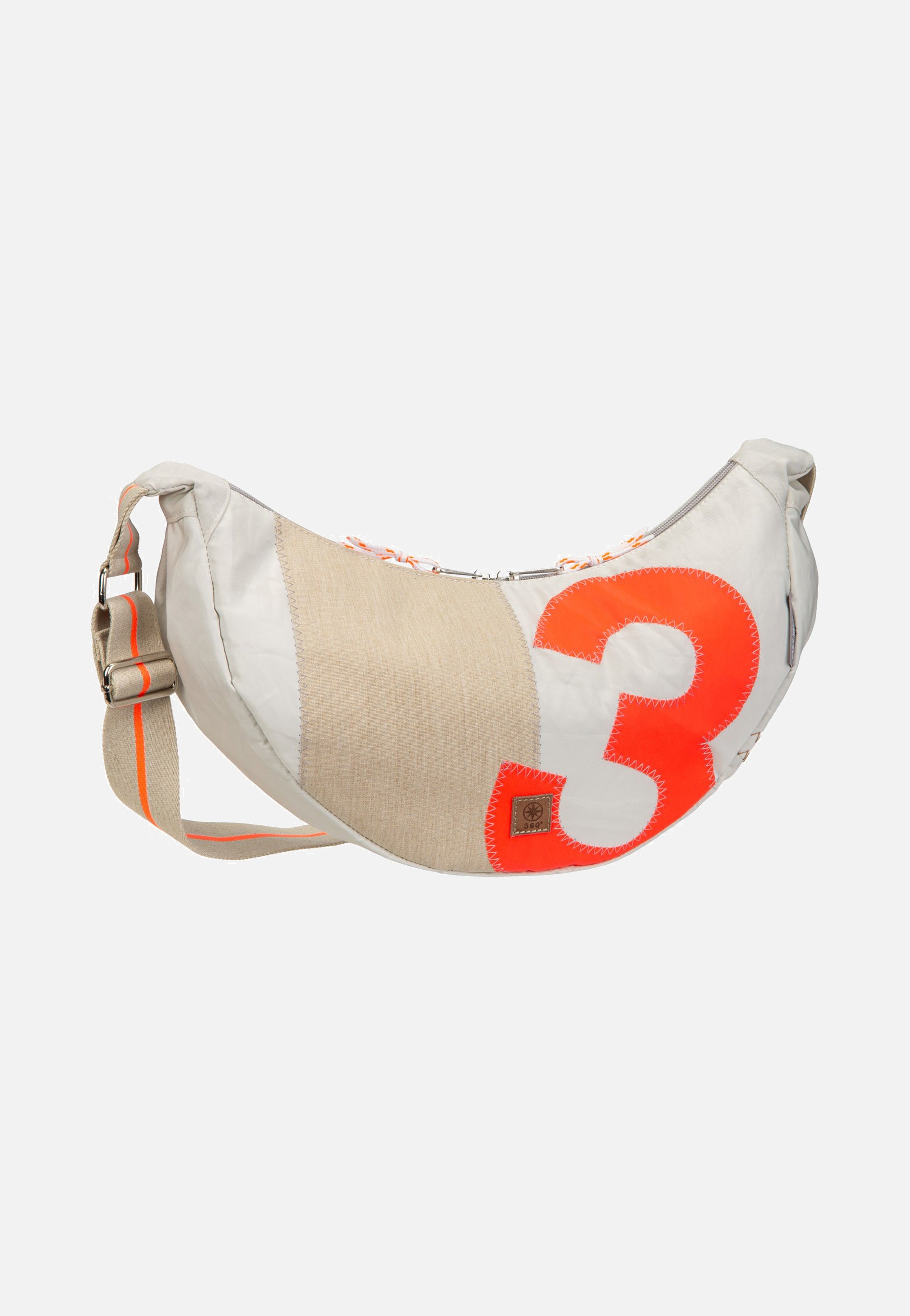 360Grad Roop L Weiss/Sand/Zahl Orange Sling Bag