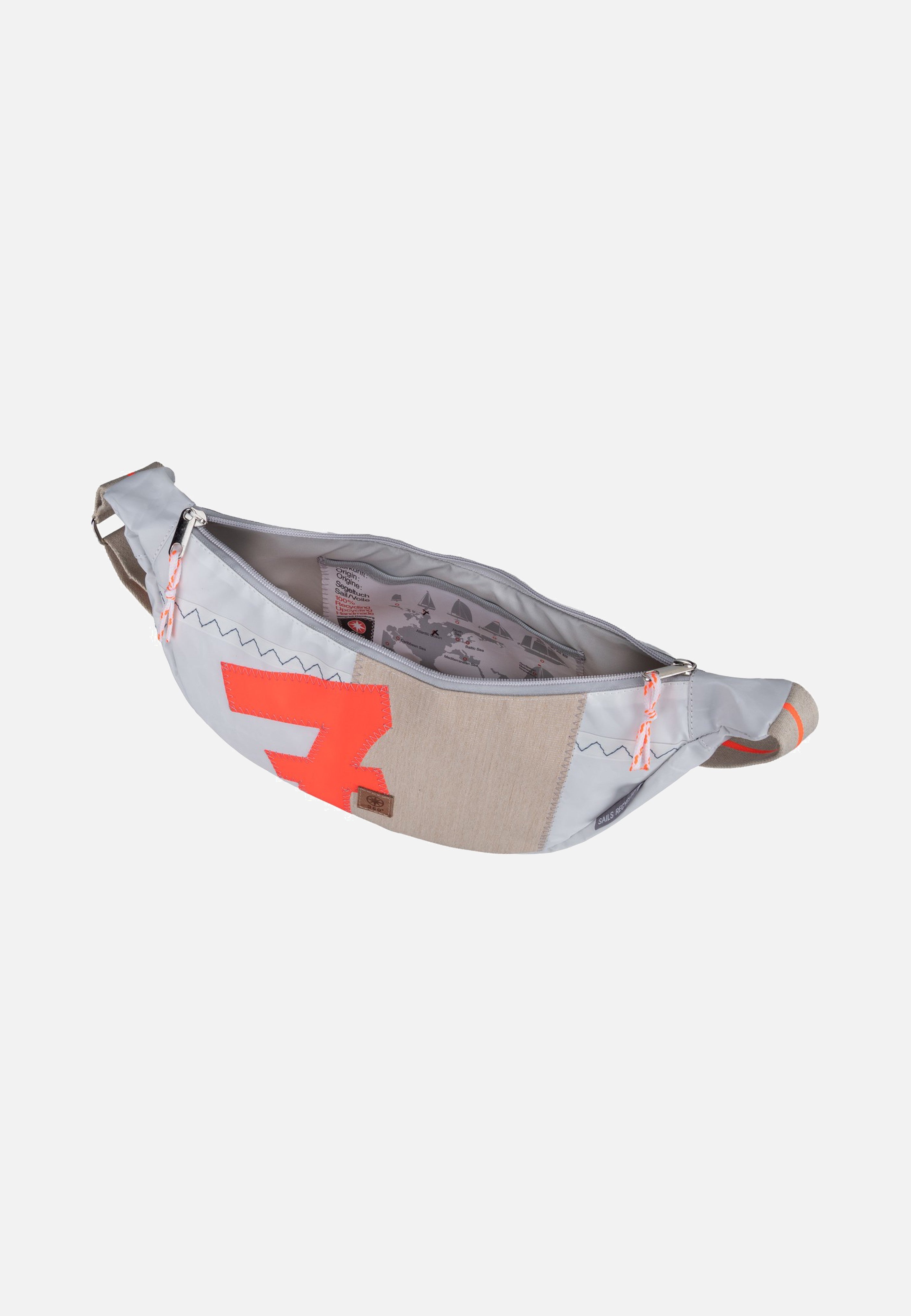 360Grad Roop Weiss/Sand/Zahl Orange Sling Bag