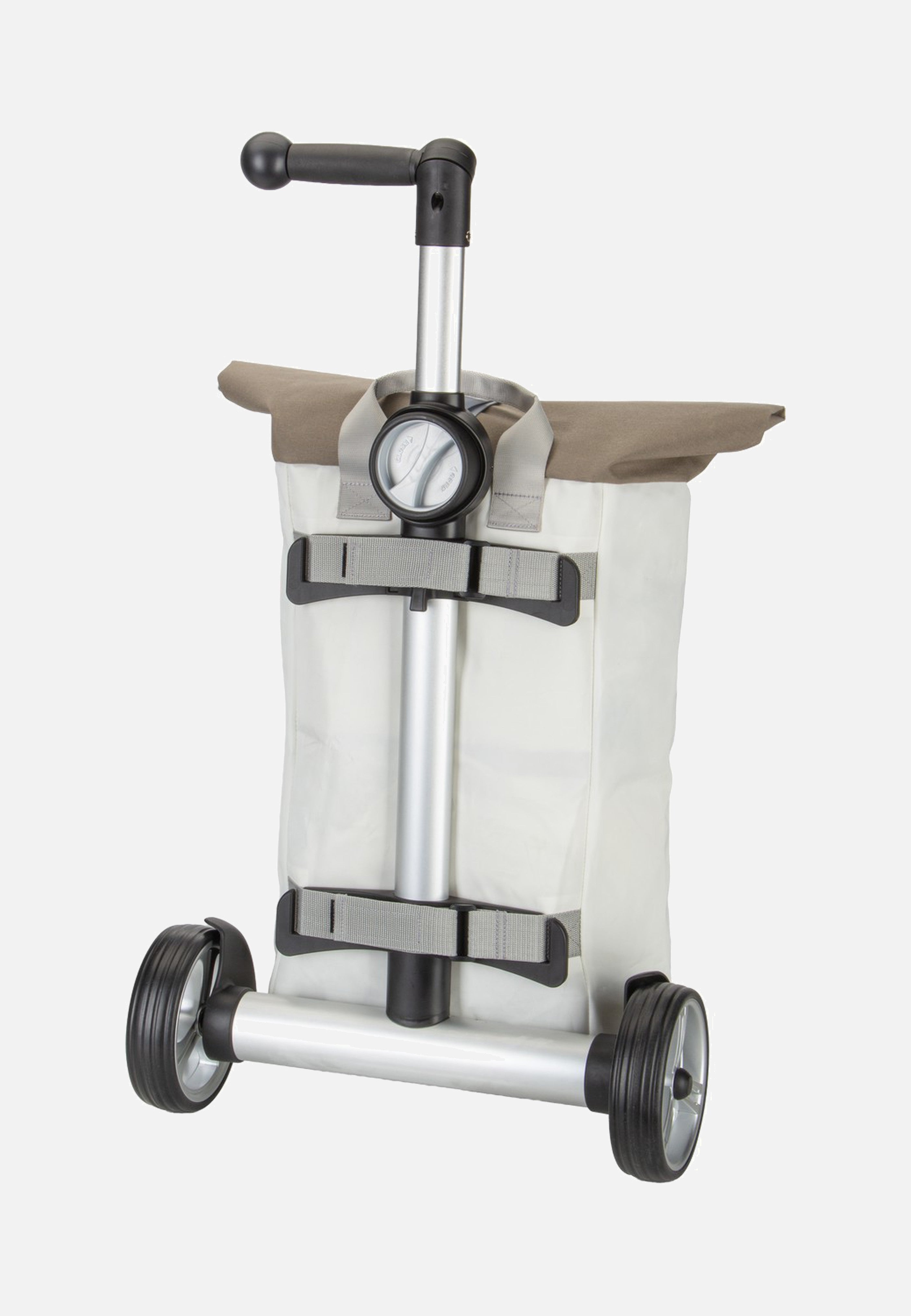 360Grad Steg Weiss/Taupe/Zahl 9 Hellgrau Shopping Trolley