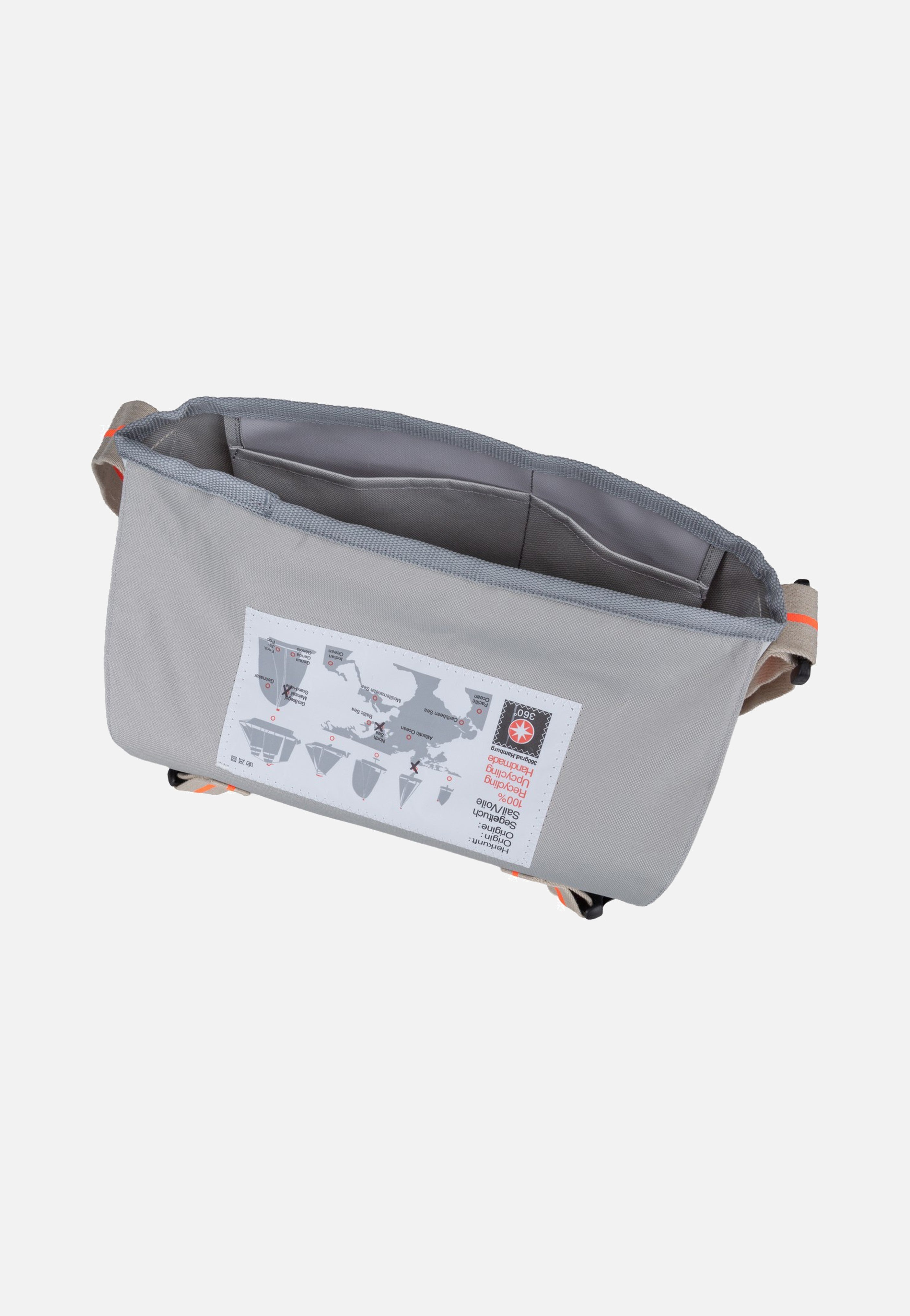 360Grad Törn Weiss/Sand/Zahl Orange Messenger Bag