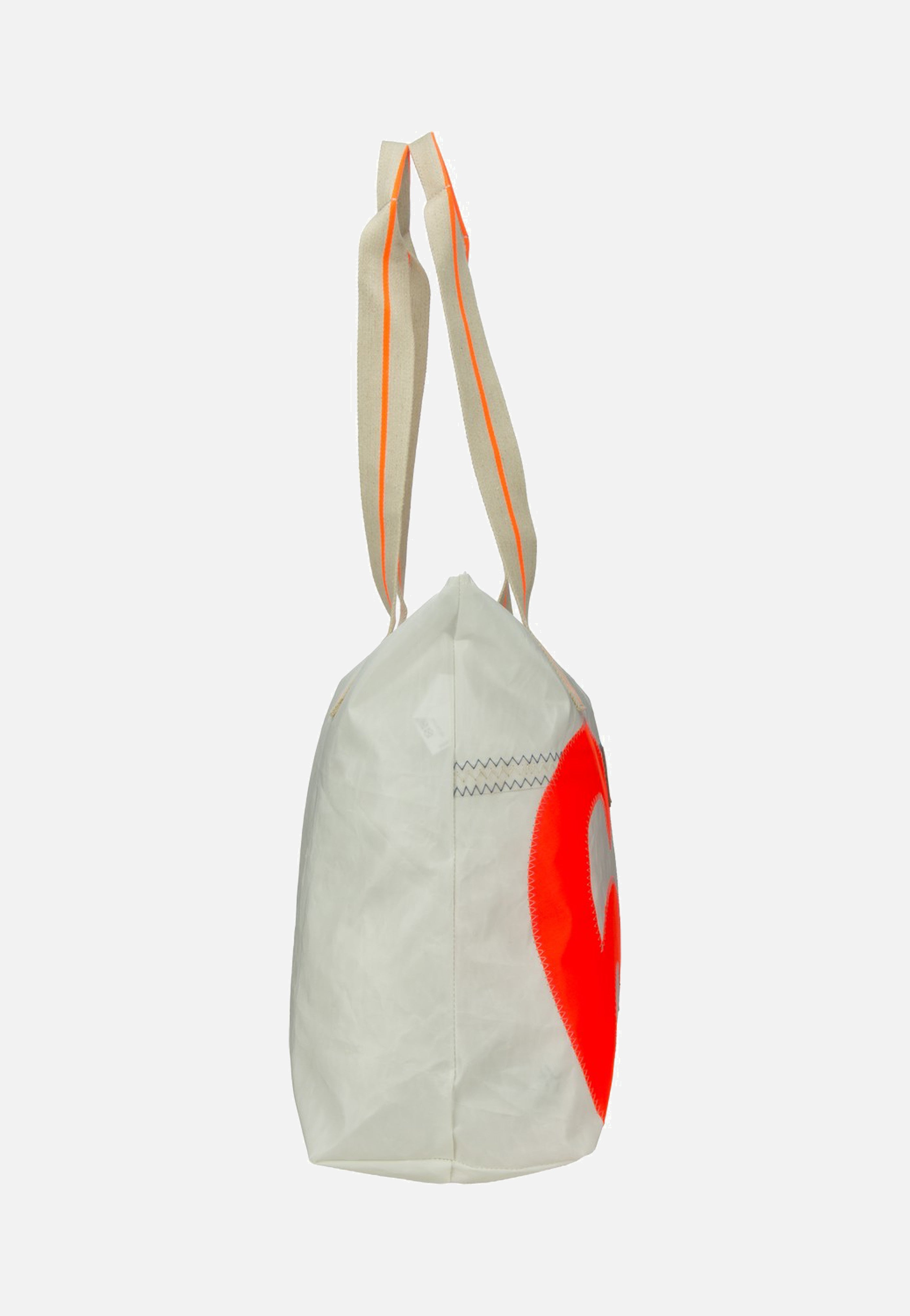 360Grad Welle Weiss/Sand/Zahl Orange Shopper