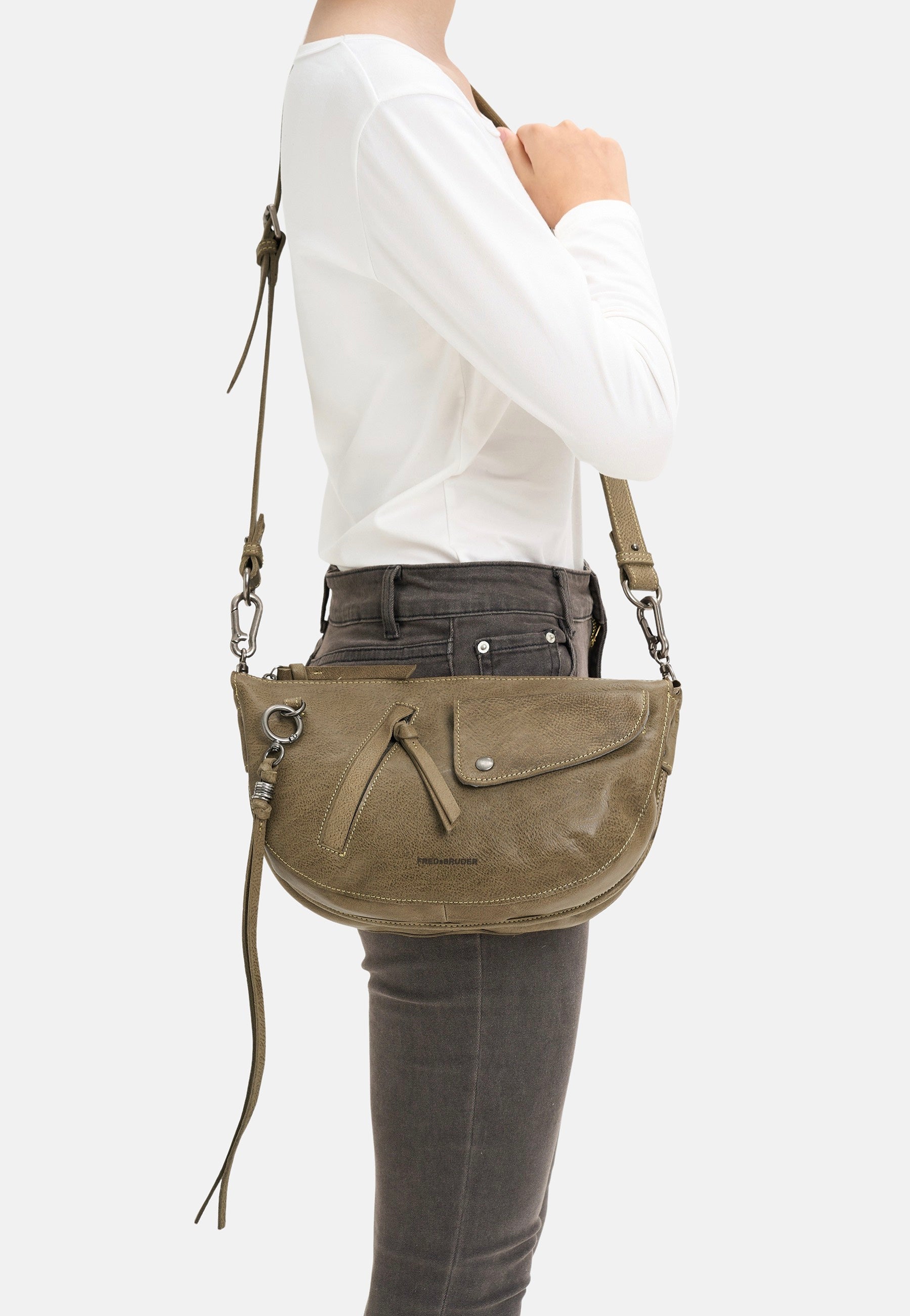 Fredsbruder My Forever Friend Curve Muddy Khaki Crossbody Bag