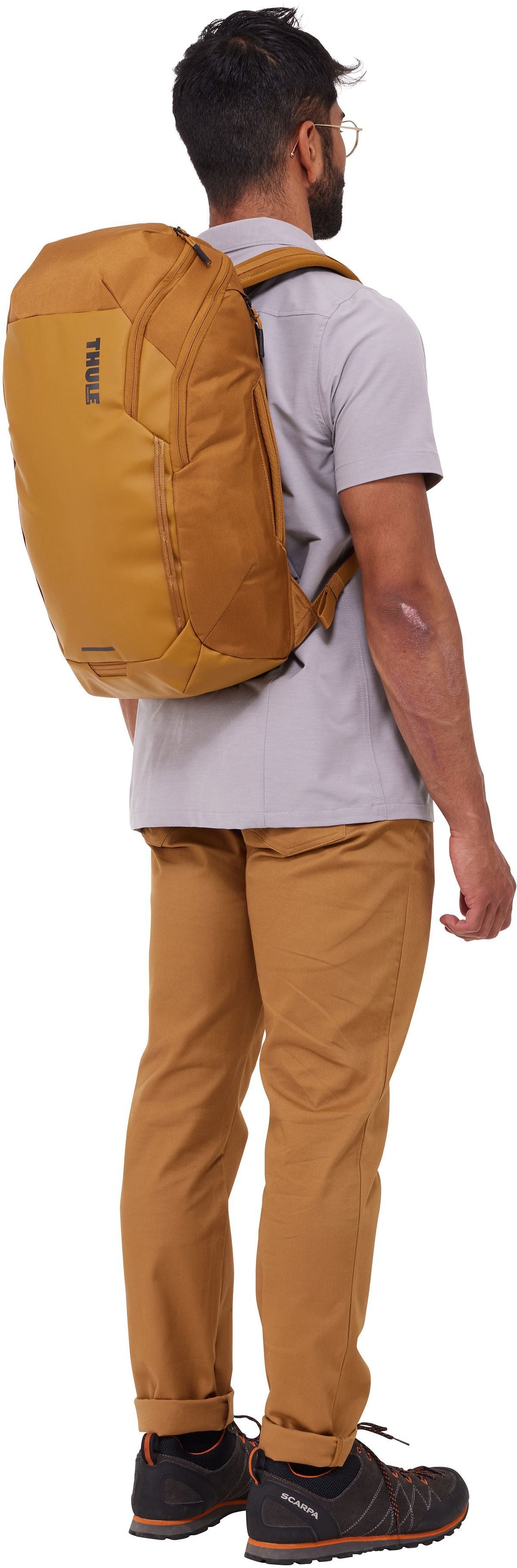 Thule Chasm Laptop 26L Darkest Blue Backpack – Silhouette View