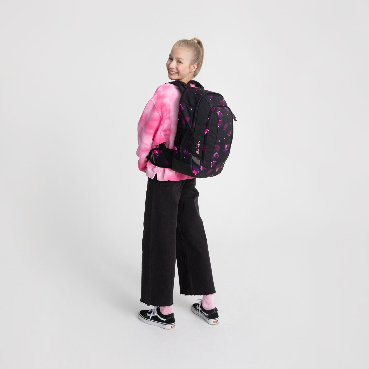 satch satch air 2024 Purple Laser Rugtassen – Silhouetweergave