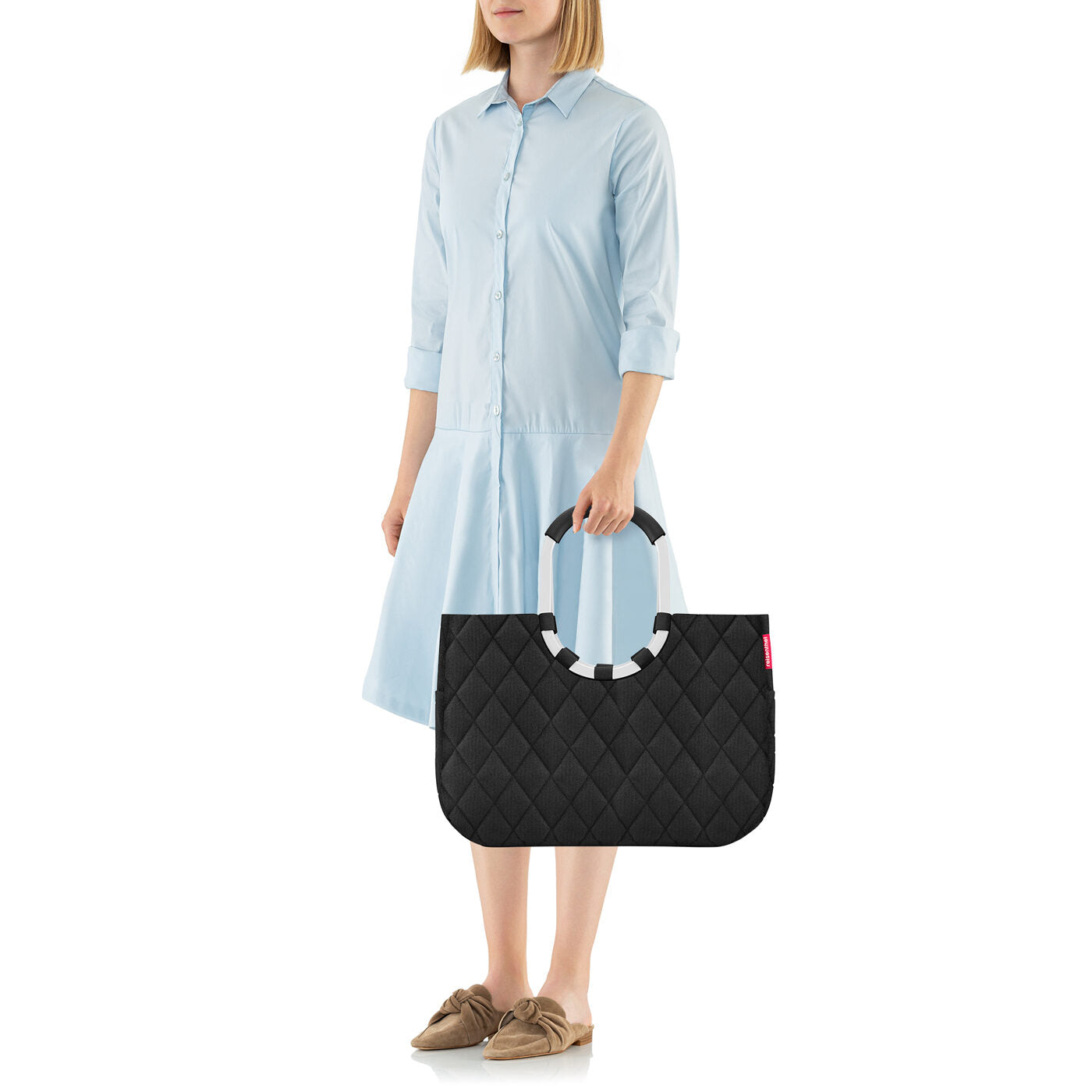 reisenthel loopshopper L Frame Leo Macciato Panier – Vue Silhouette