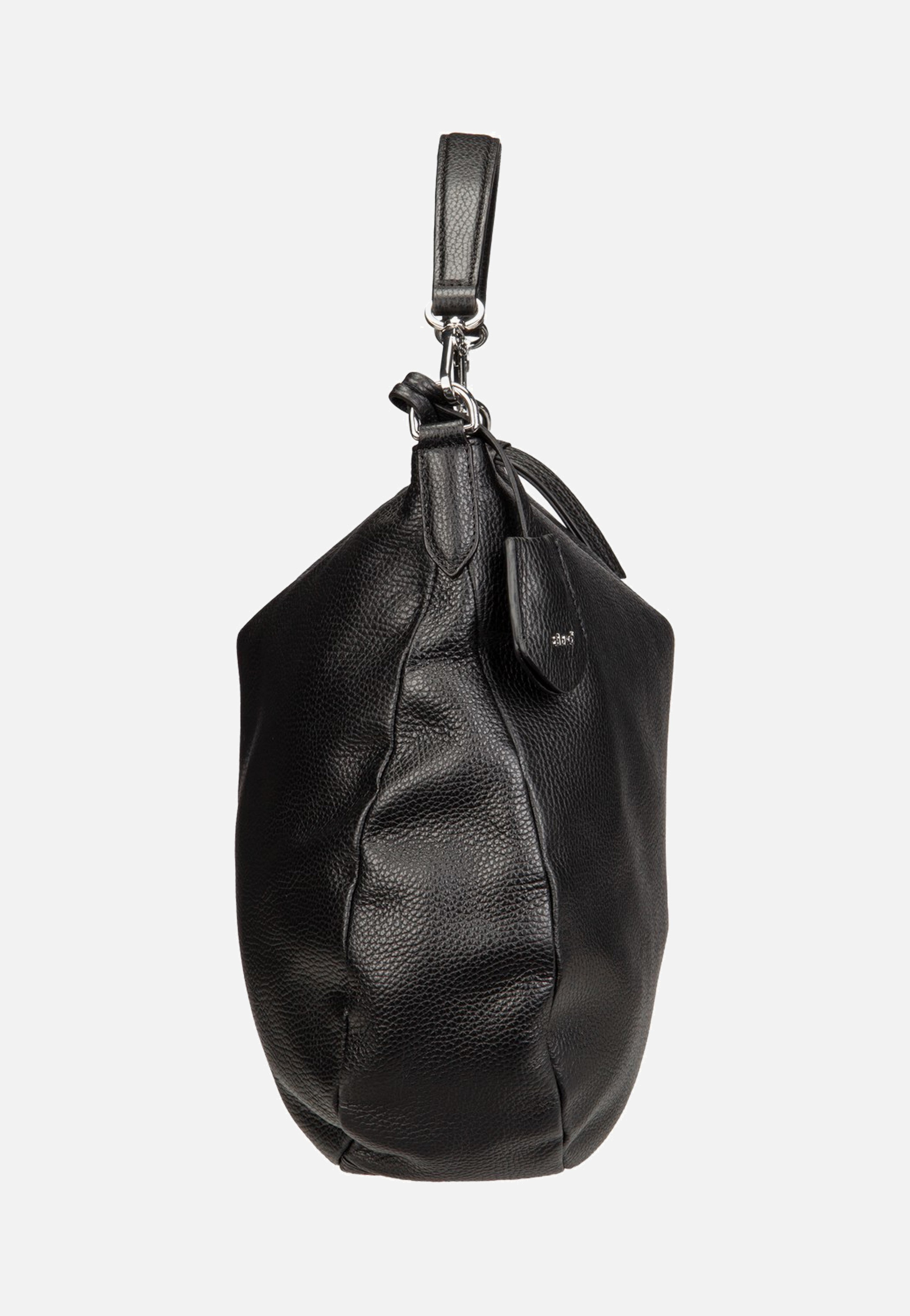 abro Juna Big Black/Nickel Hobo Bag