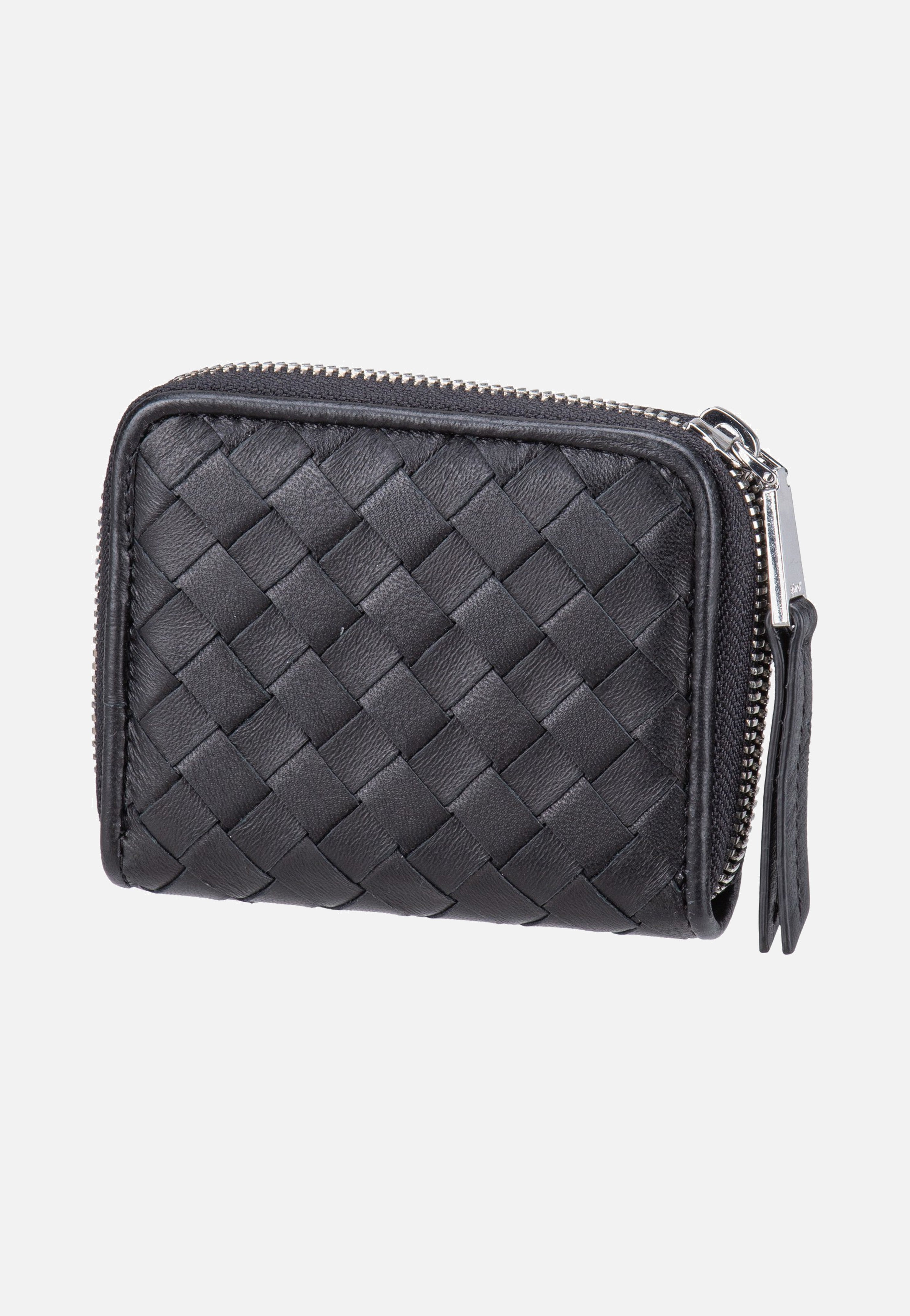 abro Piuma Weaving Mini Wallet Black/Nickel Wallet