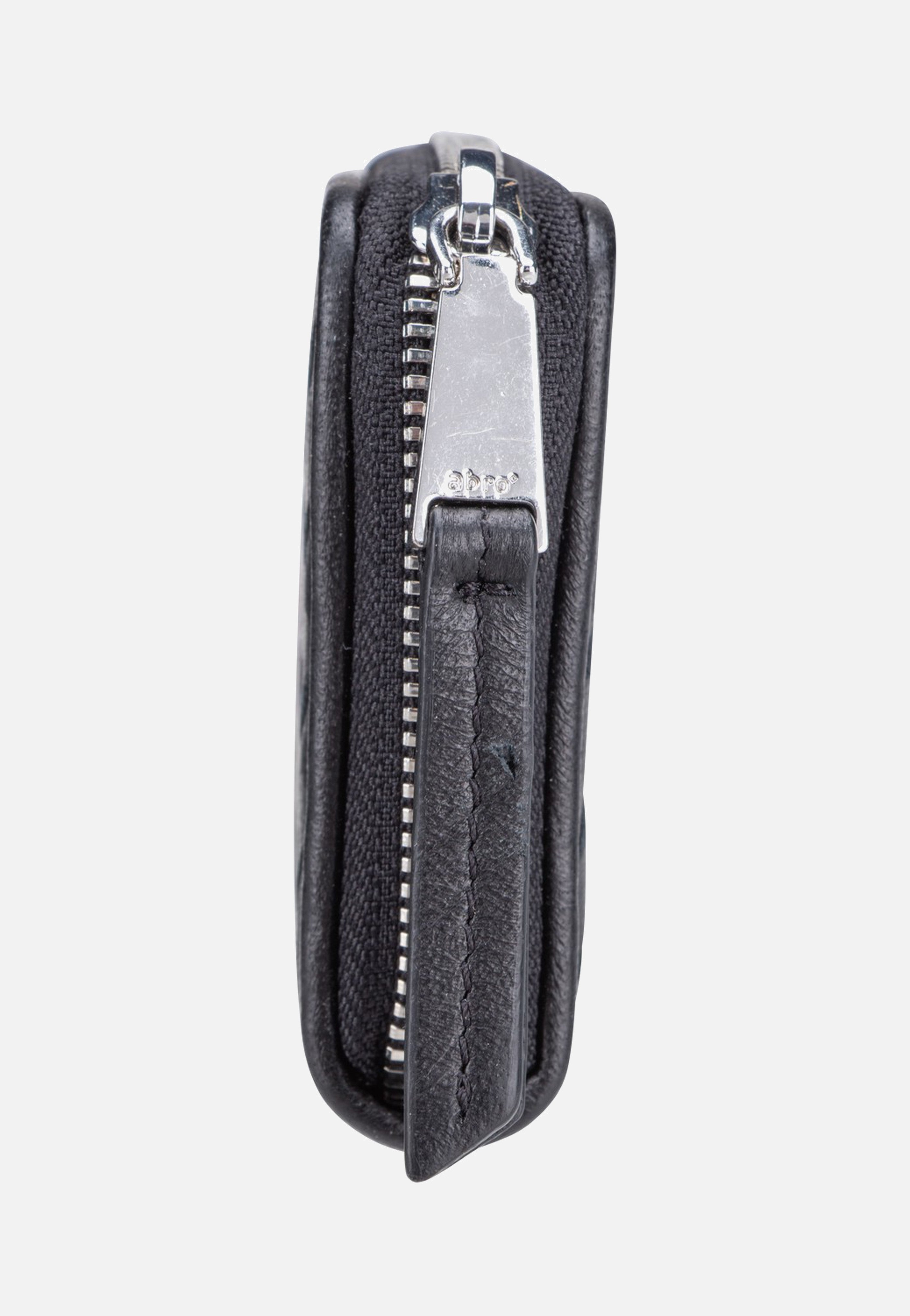 abro Piuma Weaving Mini Wallet Black/Nickel Wallet