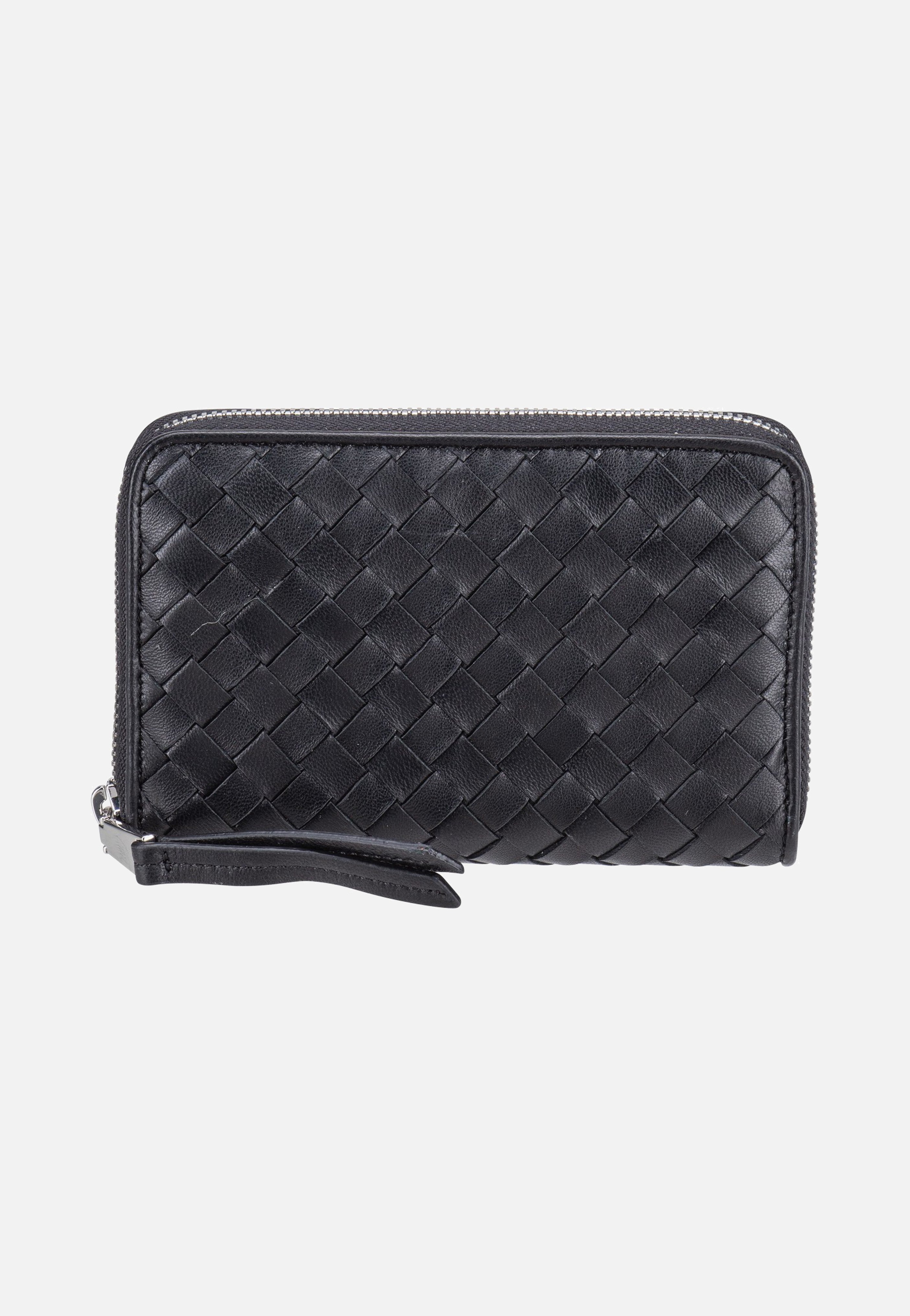 abro Piuma Weaving Wallet Black/Nickel Wallet
