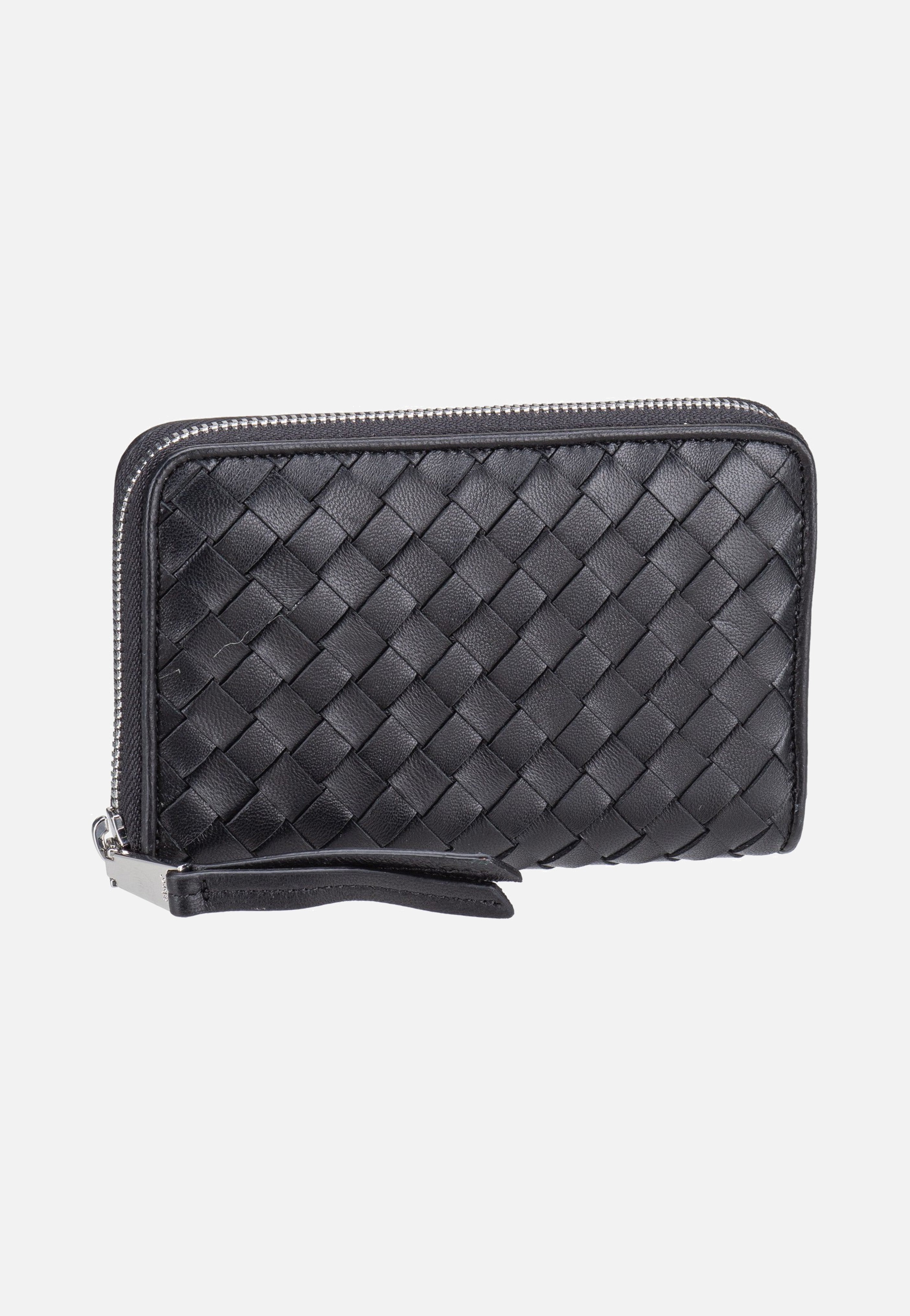 abro Piuma Weaving Wallet Black/Nickel Wallet
