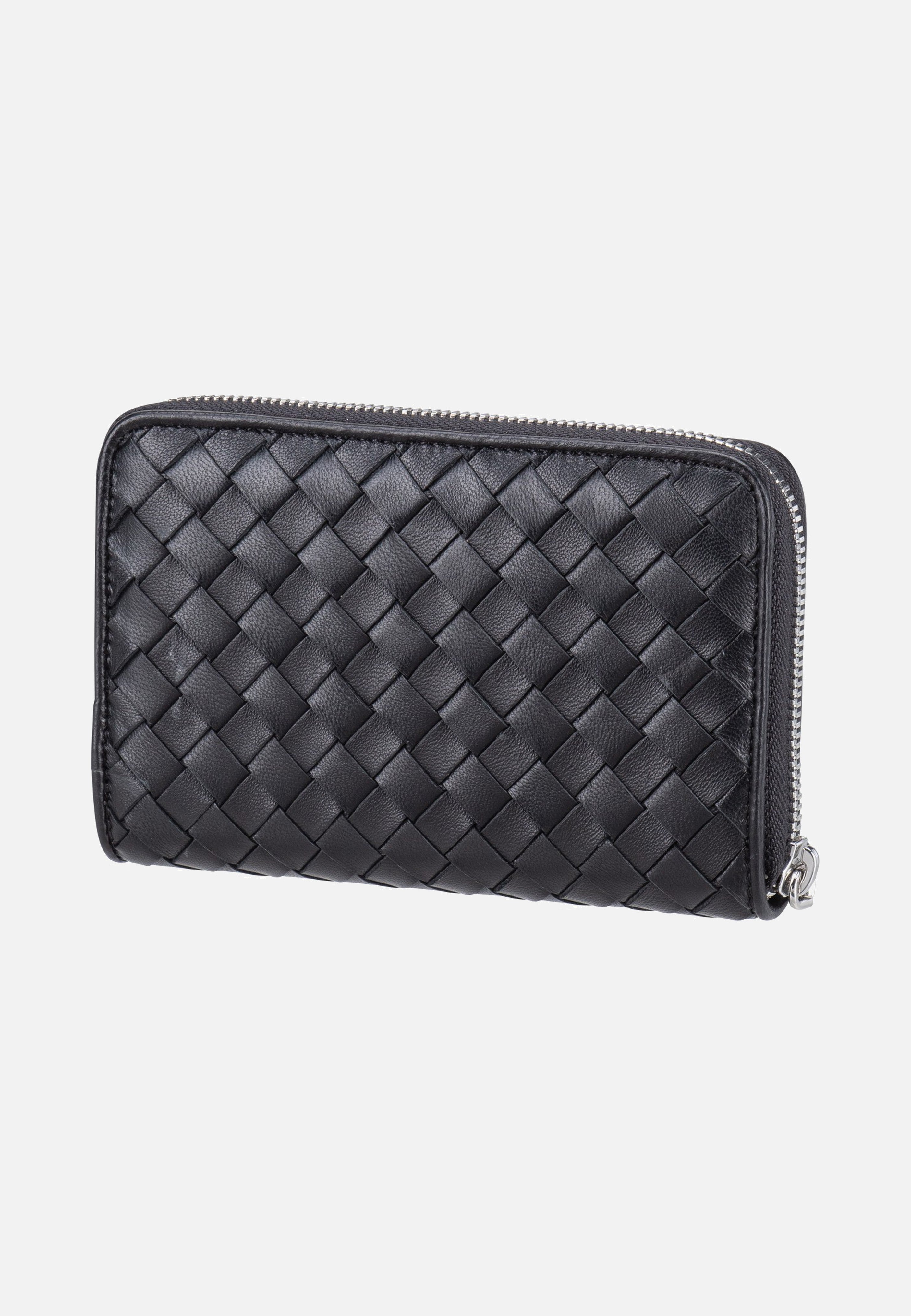 abro Piuma Weaving Wallet Black/Nickel Wallet