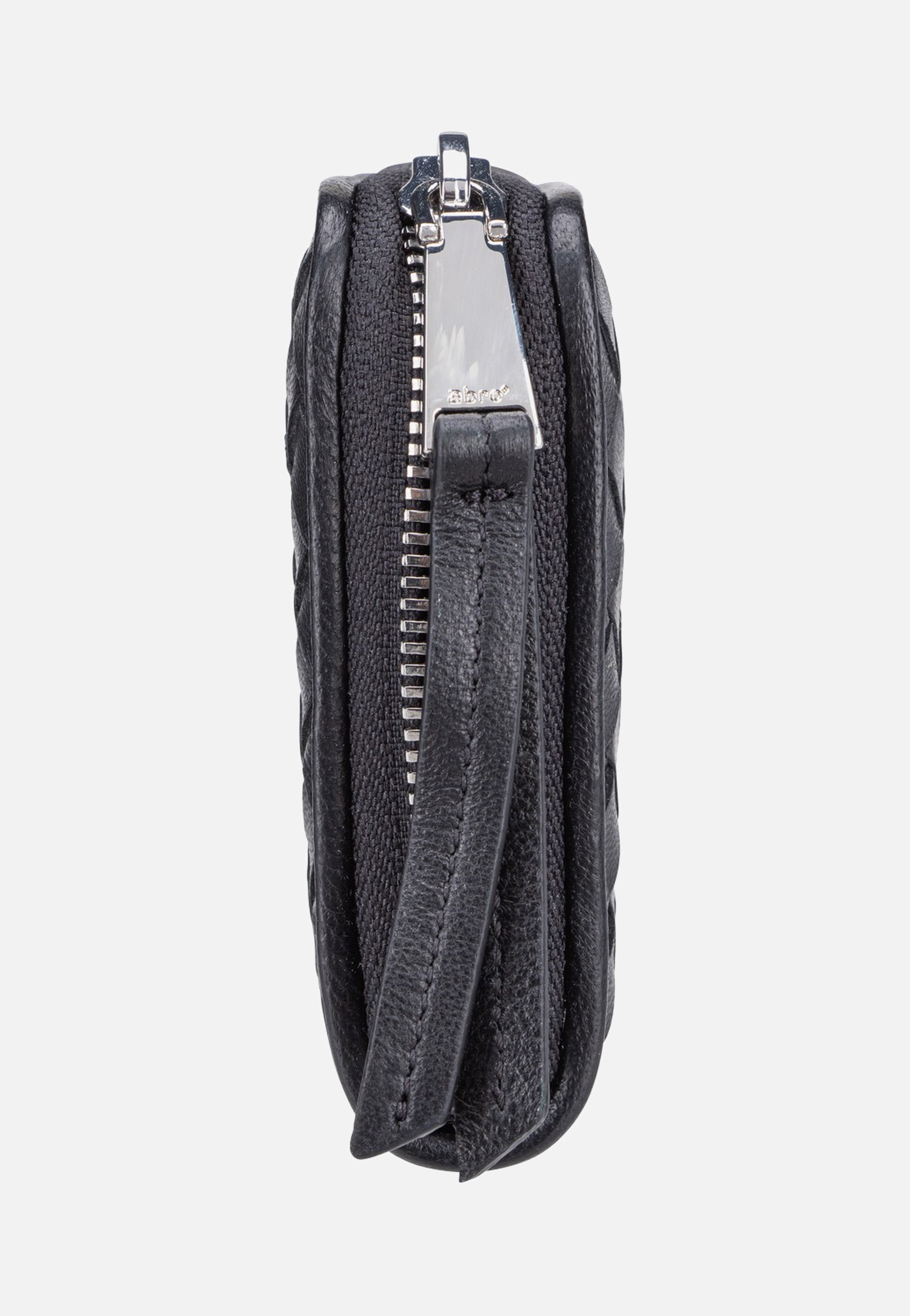 abro Piuma Weaving Wallet Black/Nickel Wallet