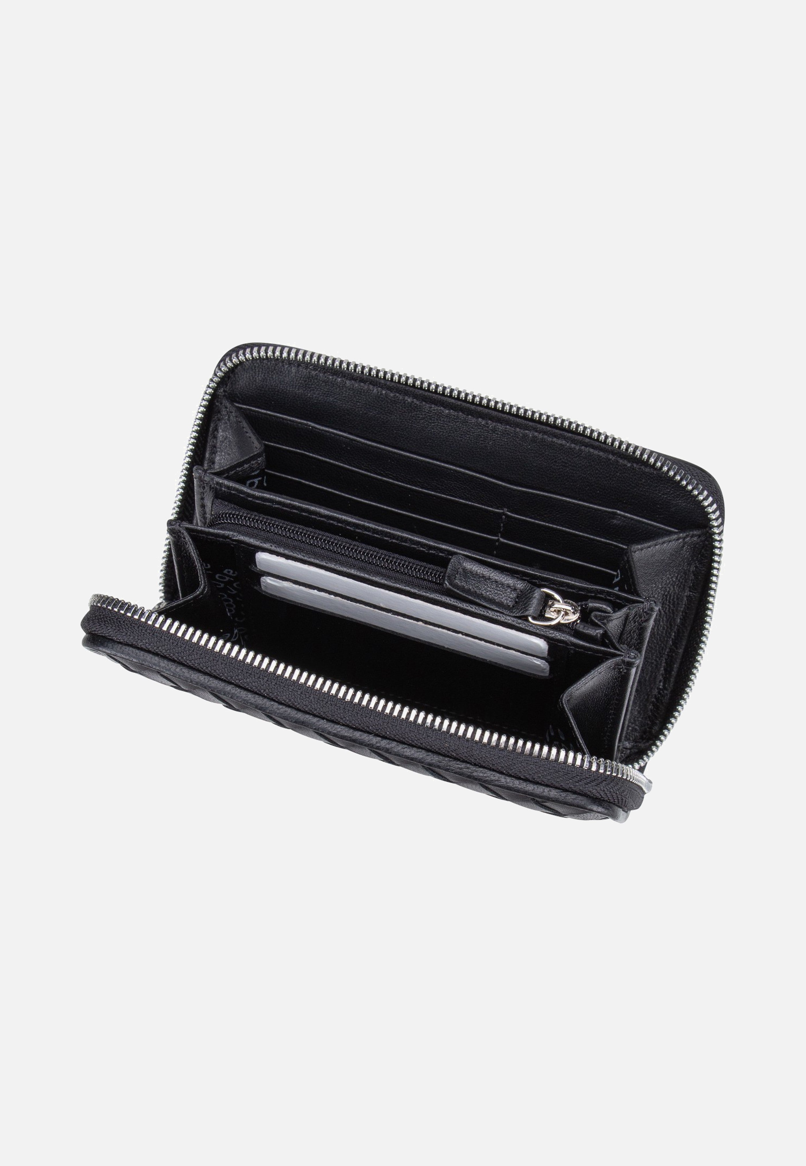abro Piuma Weaving Wallet Black/Nickel Wallet