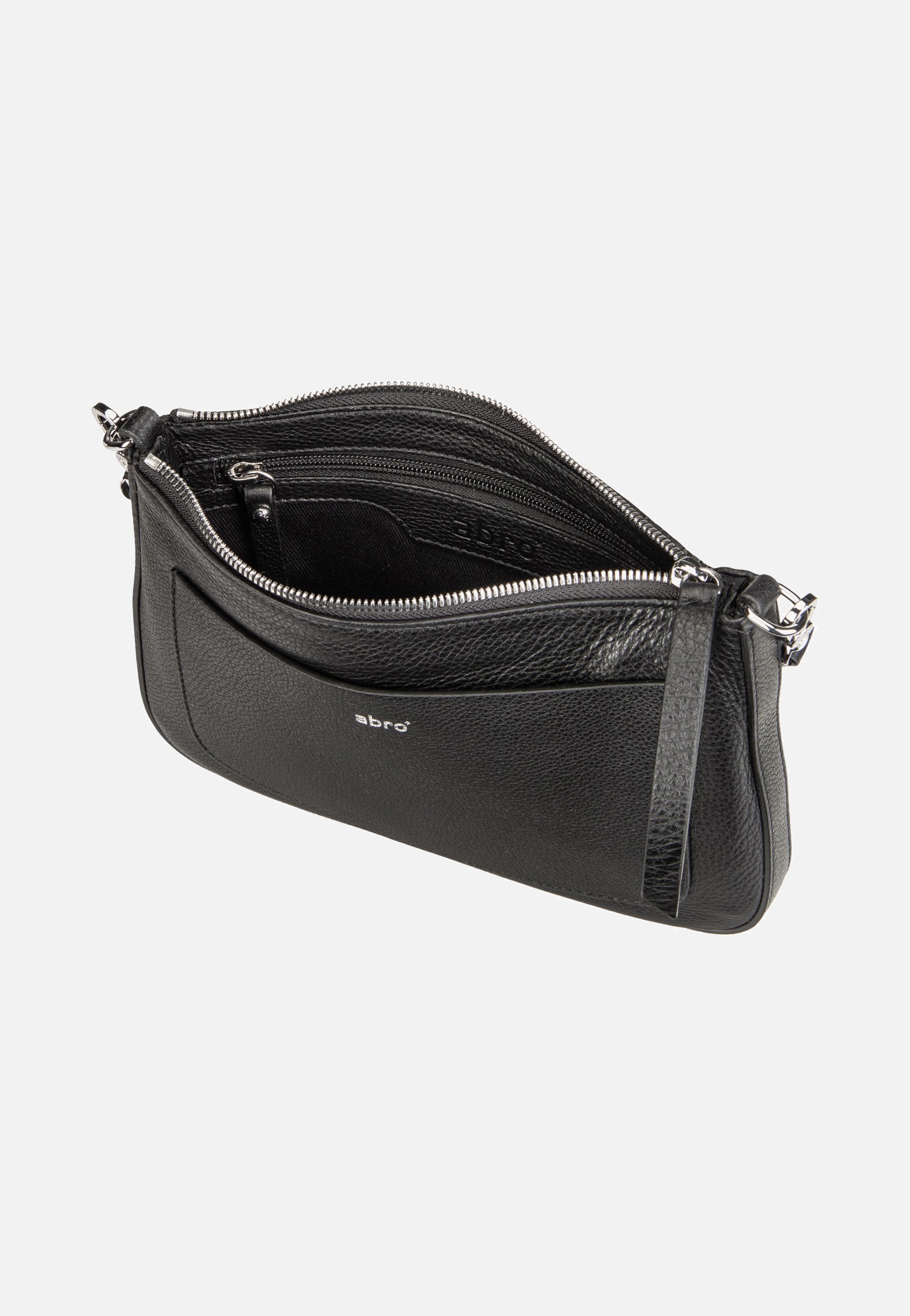 abro Raquel Black/Nickel Crossbody Bag