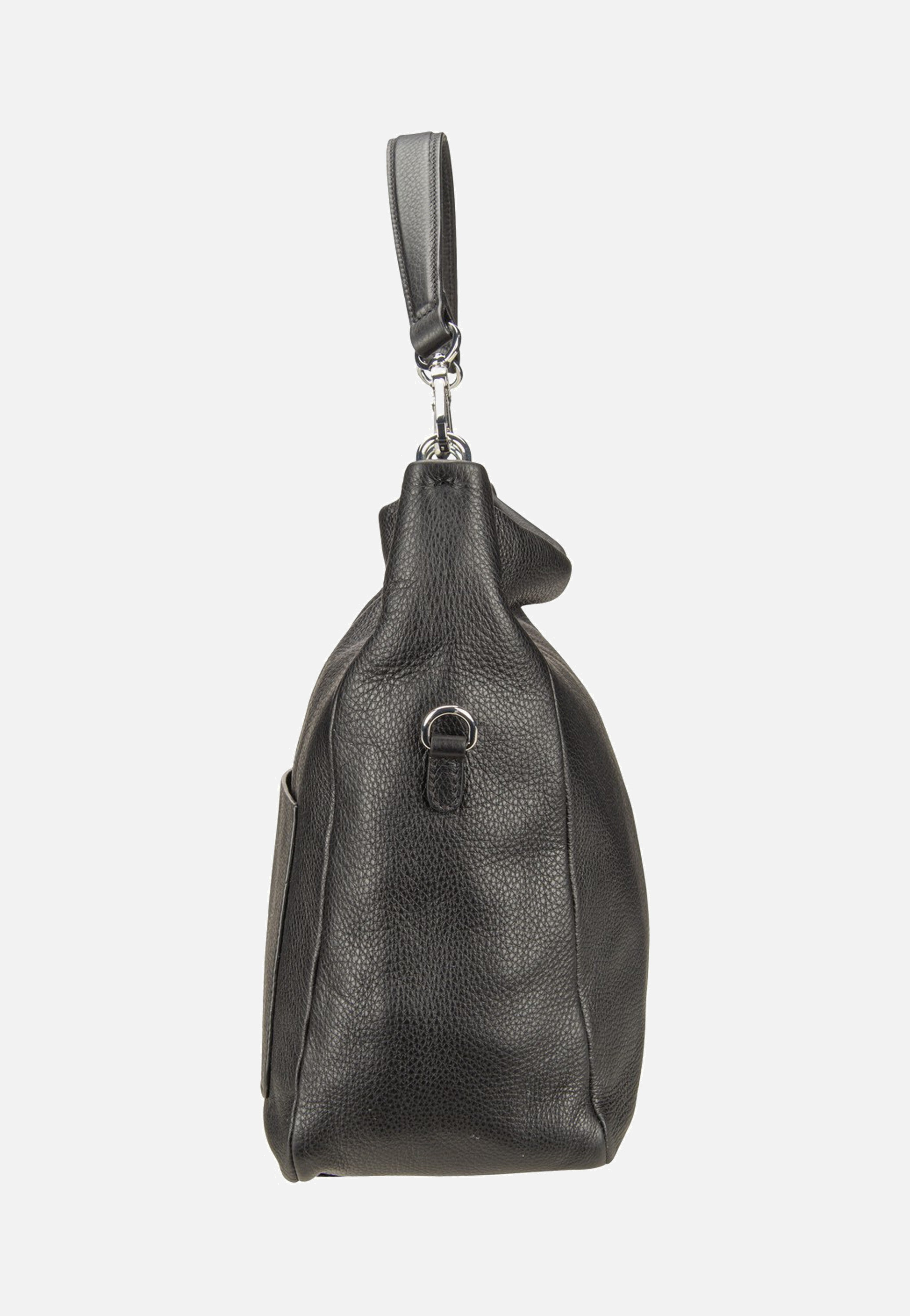 abro - Raquel Small Black/Nickel - Hobo Bag | Neutral-Image