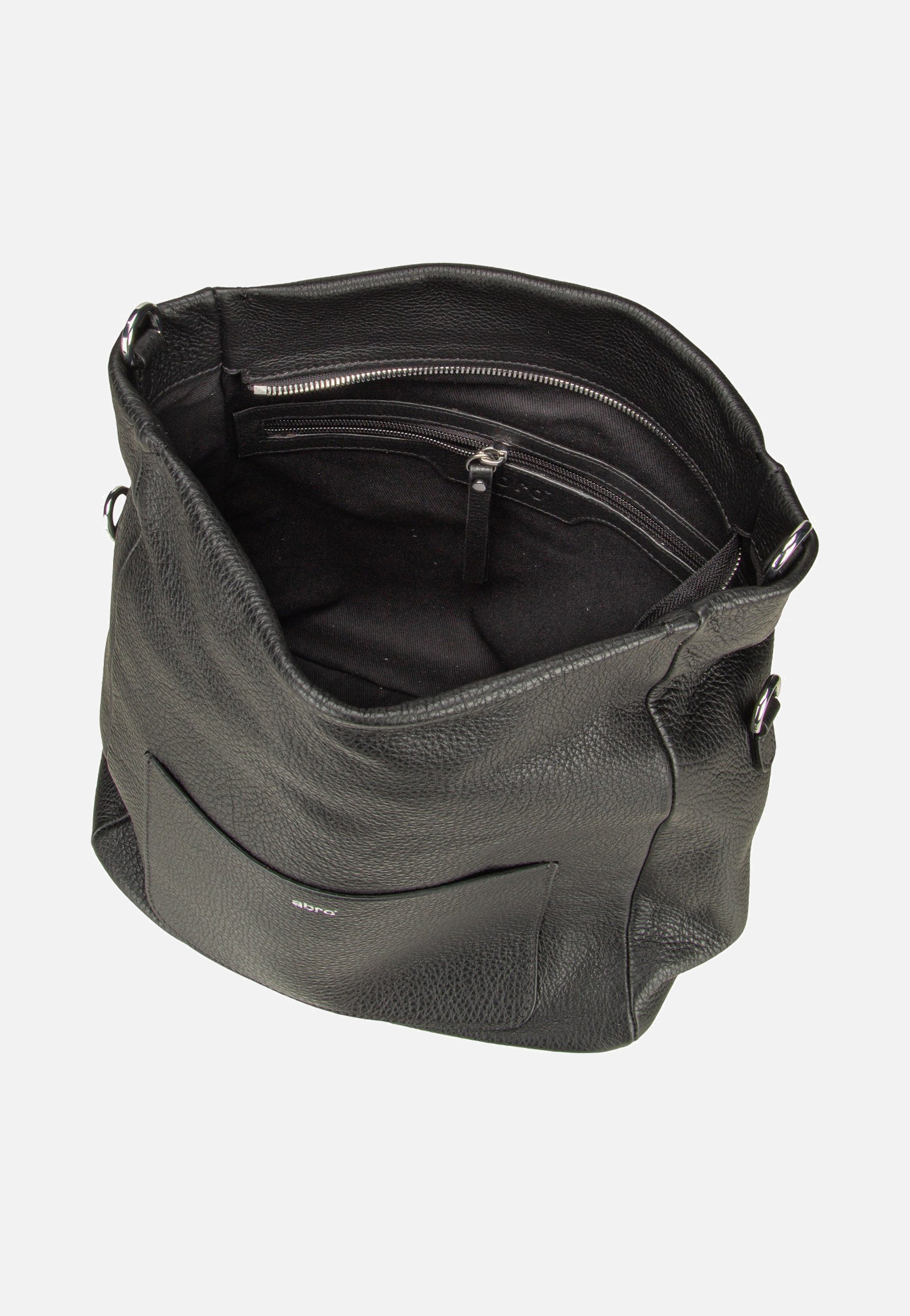 abro - Raquel Small Black/Nickel - Hobo Bag | Neutral-Image