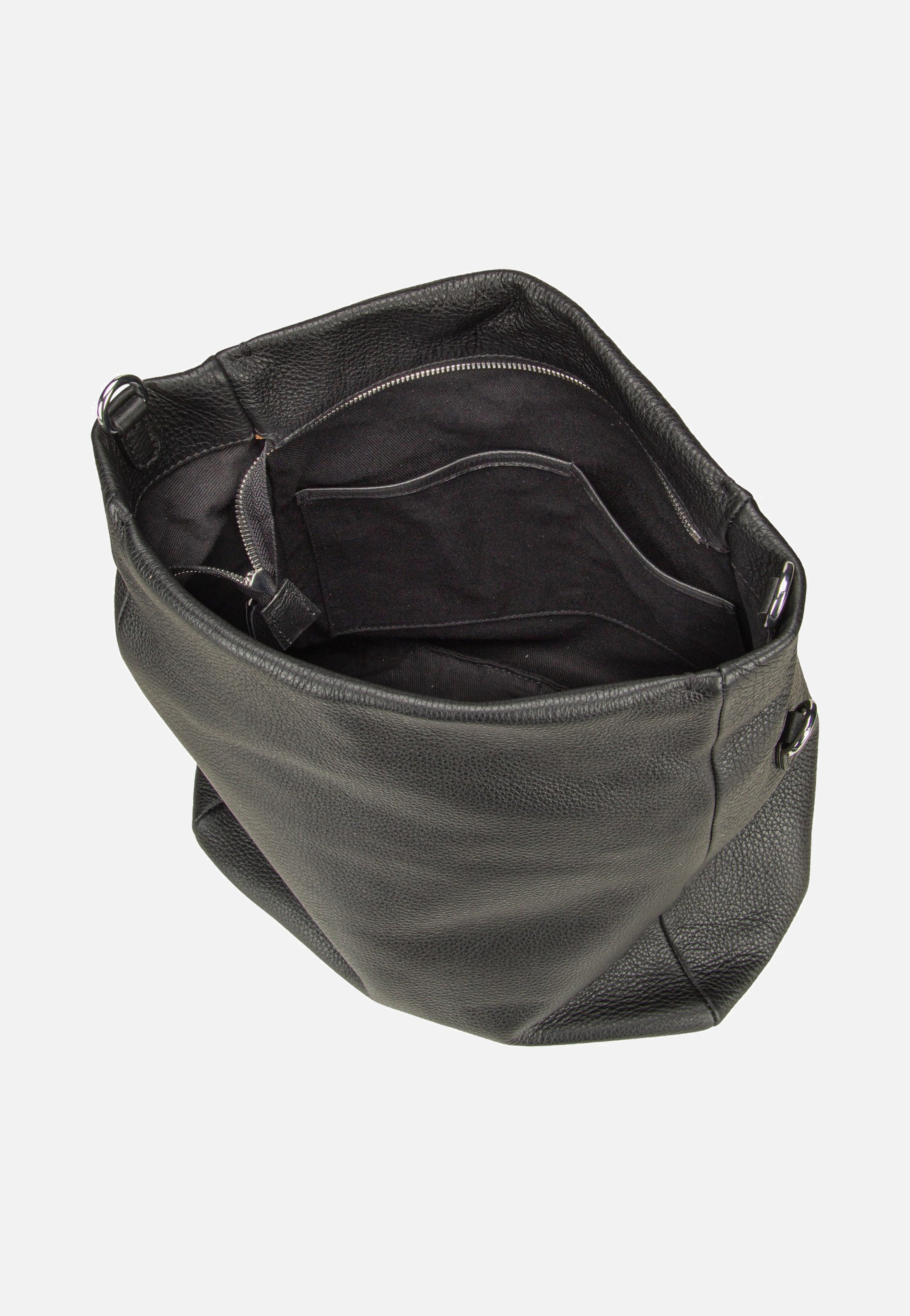 abro - Raquel Small Black/Nickel - Hobo Bag | Neutral-Image