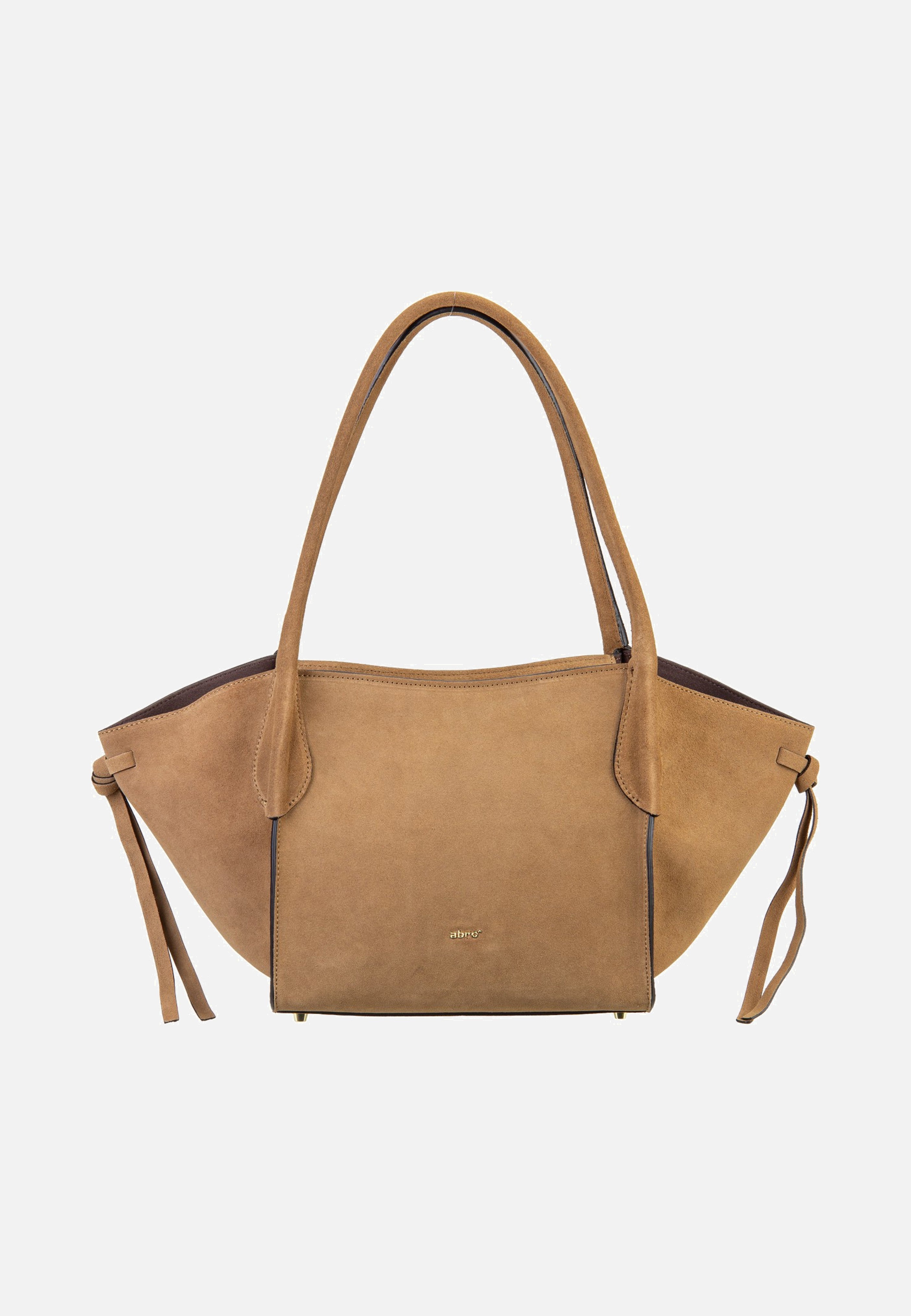 abro Vibe Small Cappuccino Handle Bag