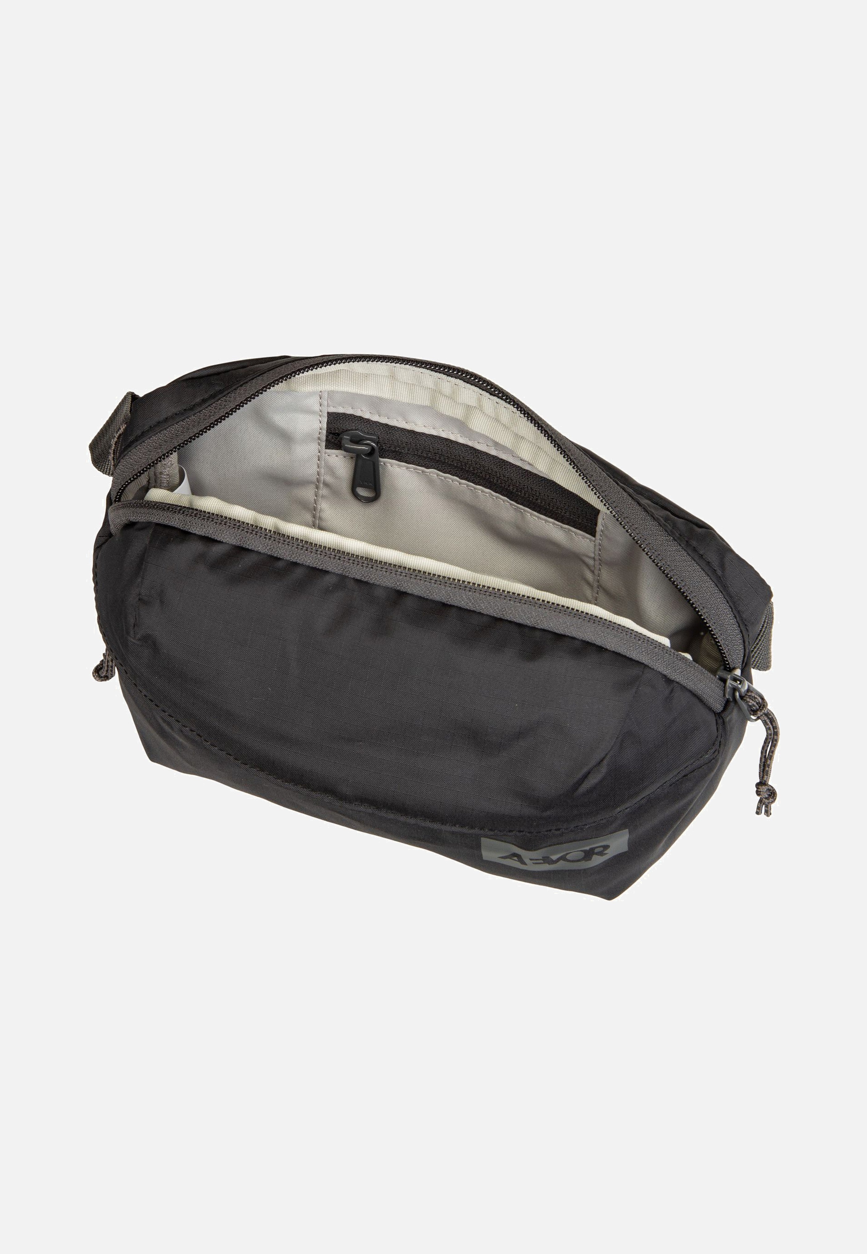 AEVOR Hip Bag Ease Ripstop Black Charcoal Fanny Pack
