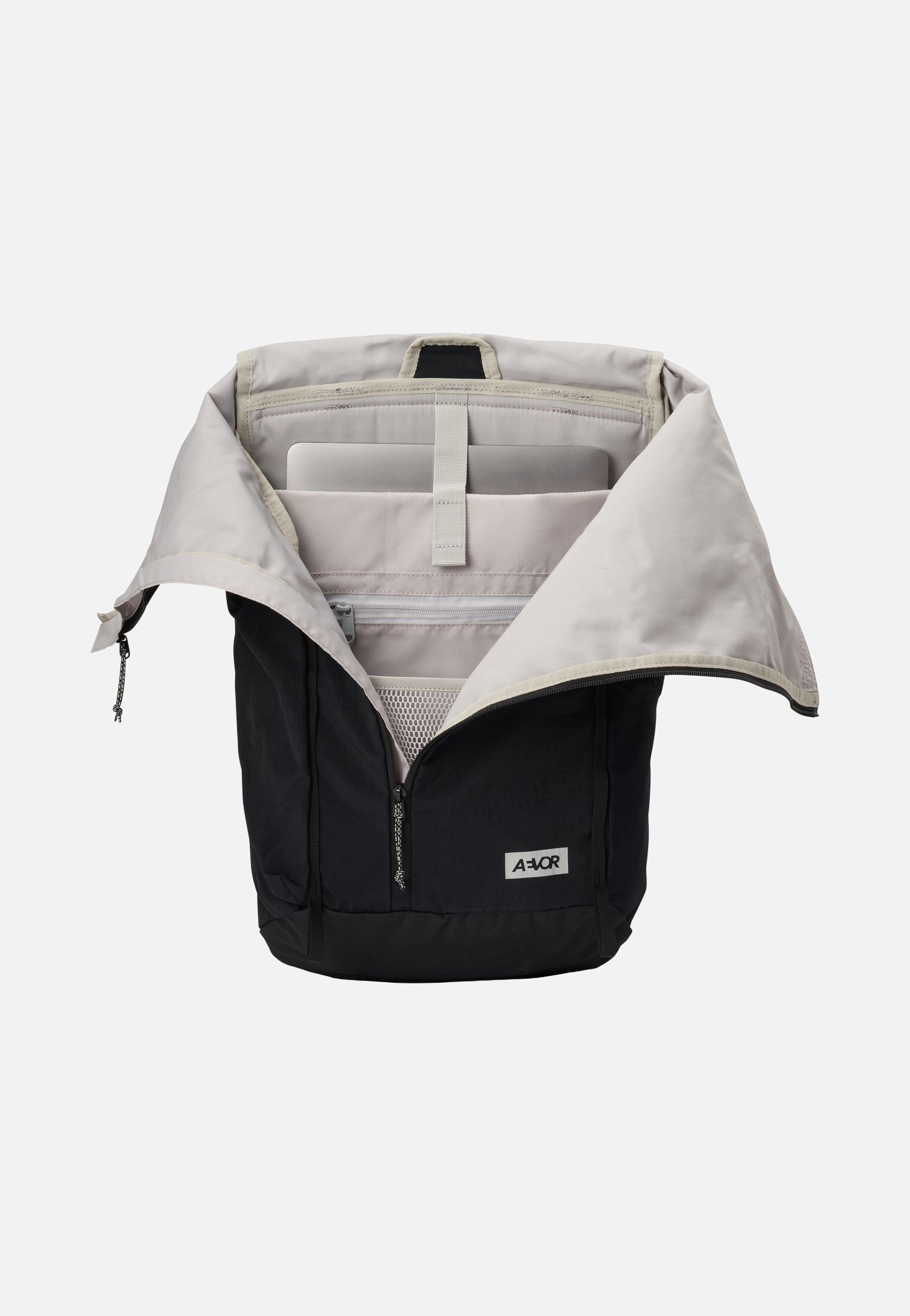 AEVOR Active Pack Black Rolltop Backpack