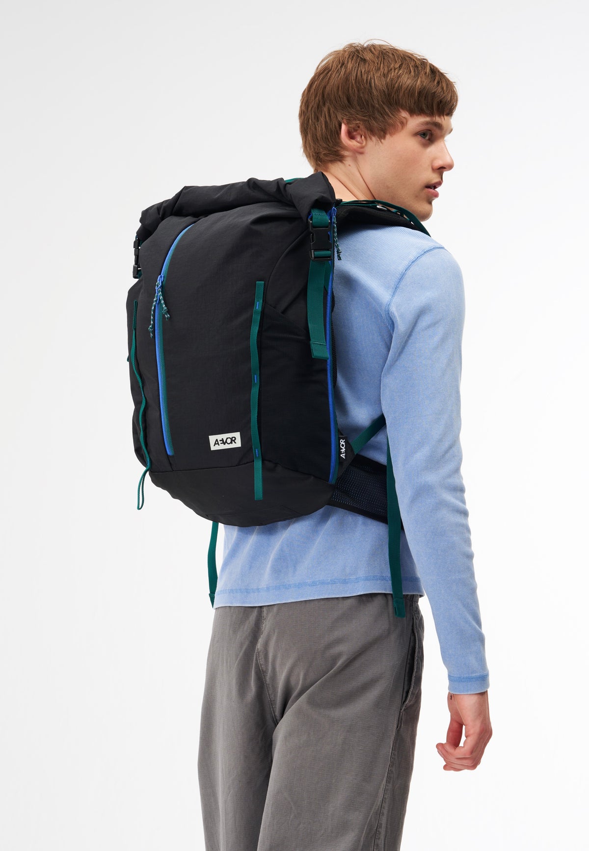 AEVOR Active Pack Dual Dip Aqua Drift Rolltop Backpack