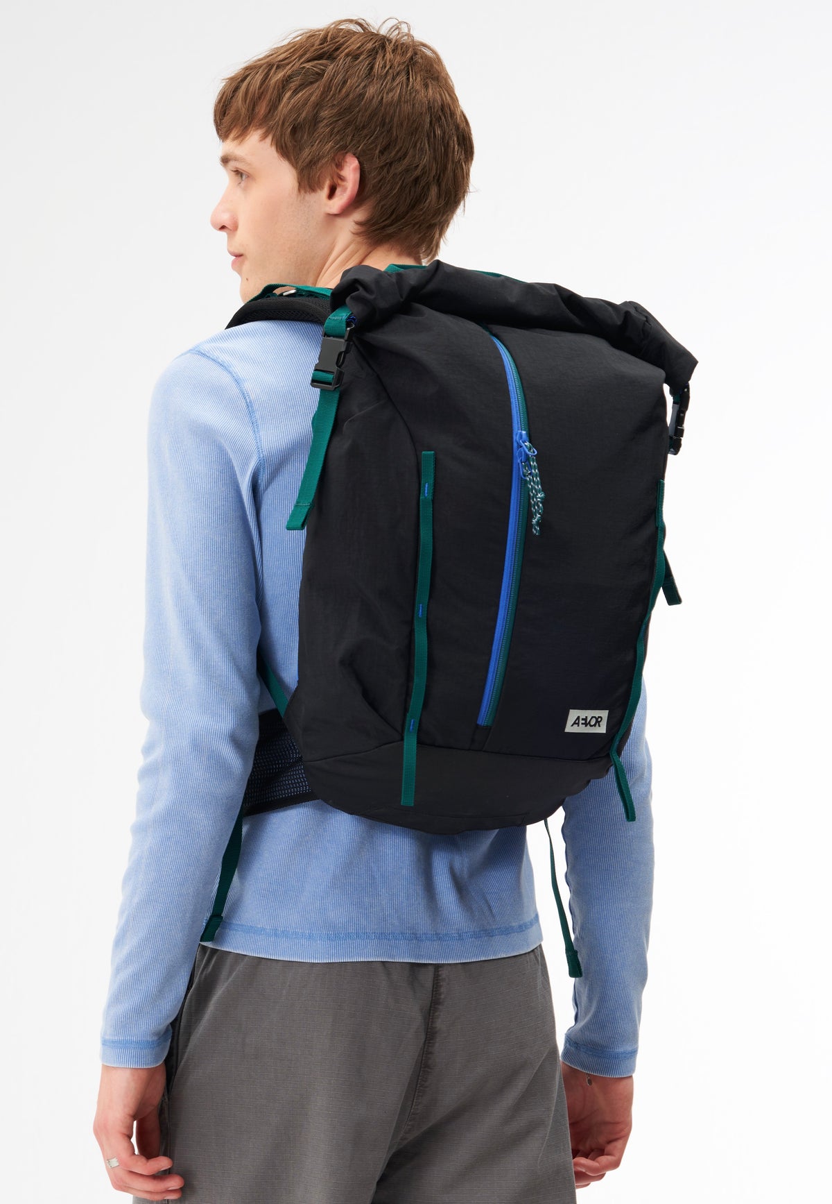 AEVOR Active Pack Dual Dip Aqua Drift Rolltop Backpack