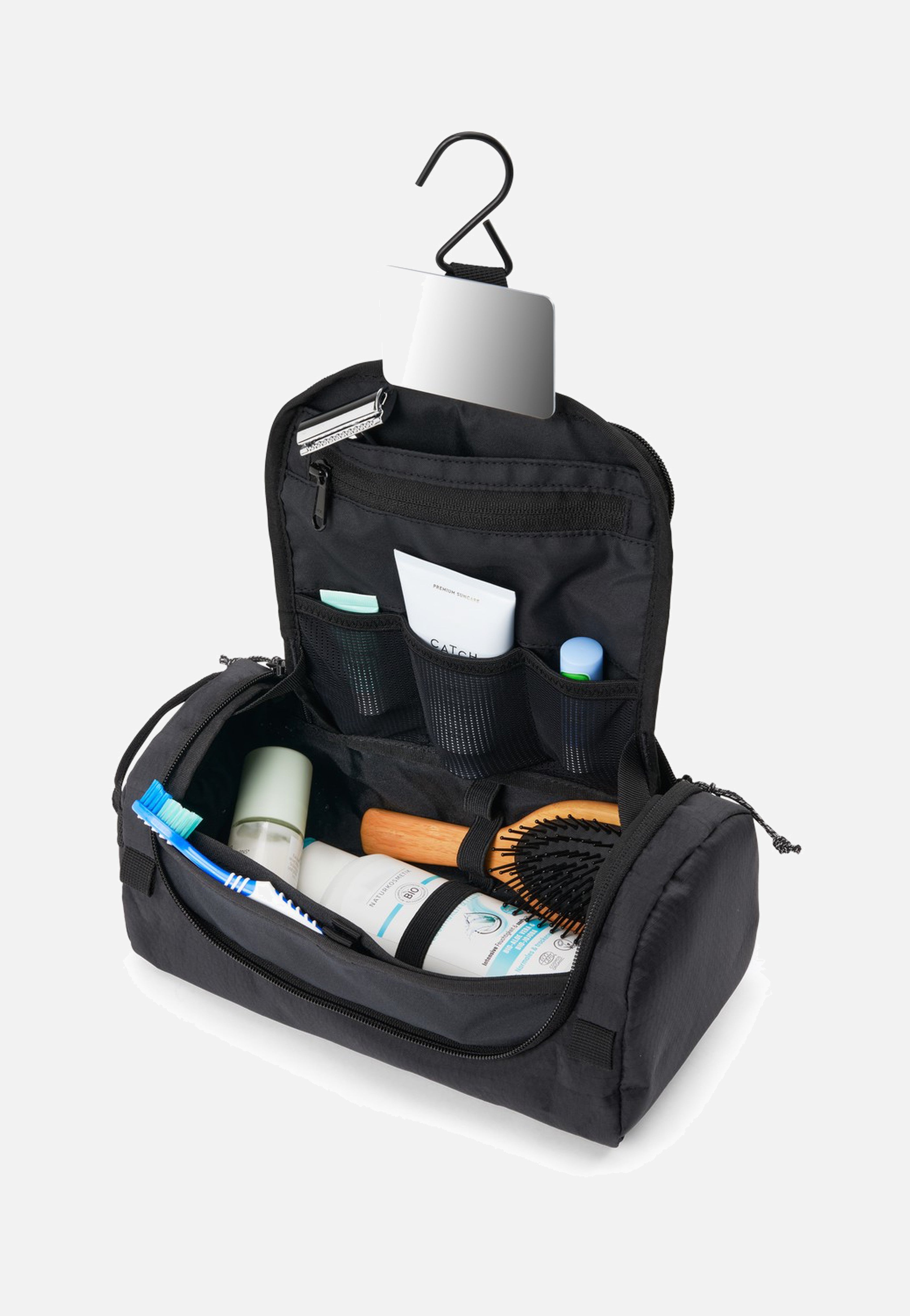 AEVOR Wash Pack Proof Black Toiletry Bag