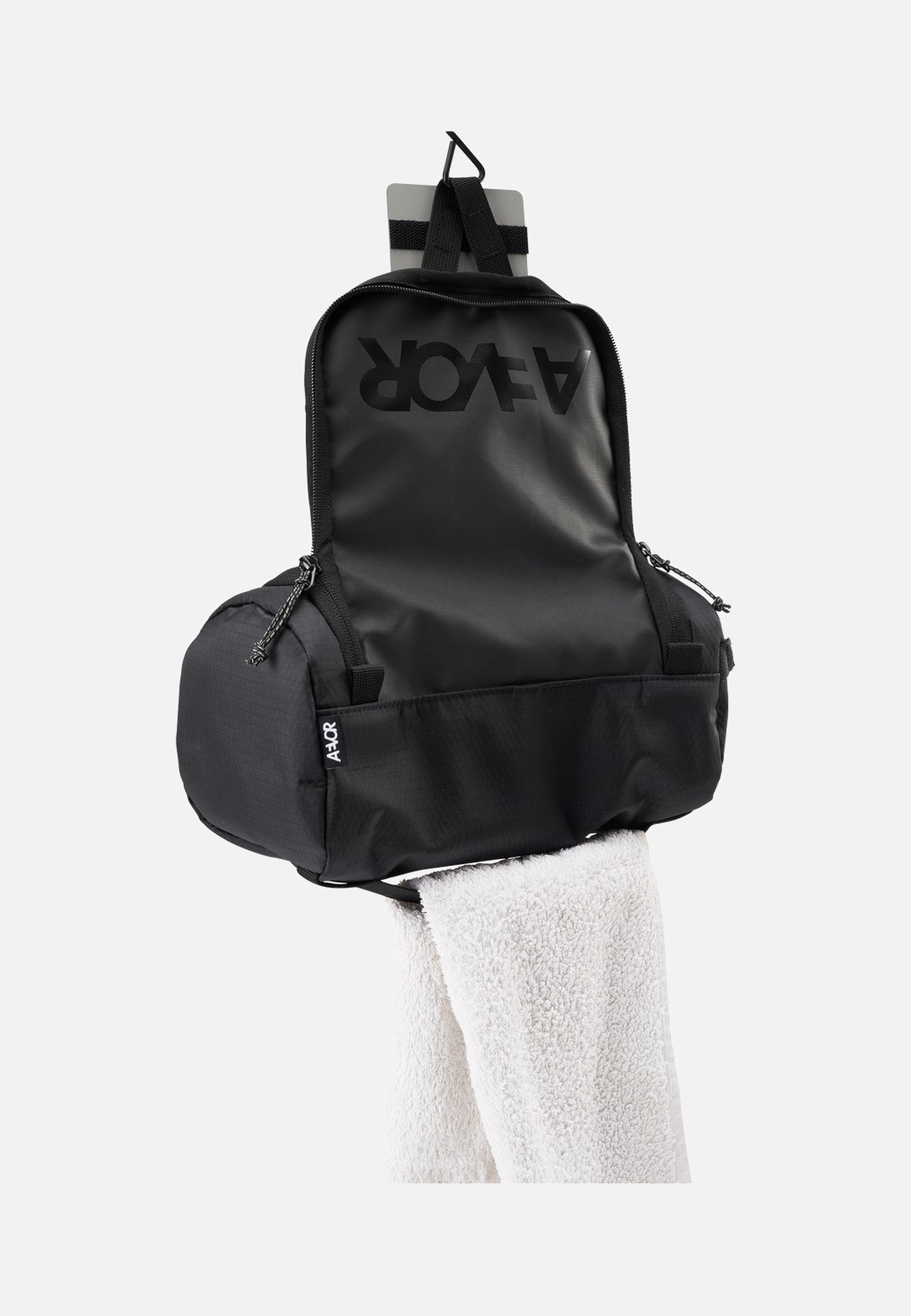 AEVOR Wash Pack Proof Black Toiletry Bag