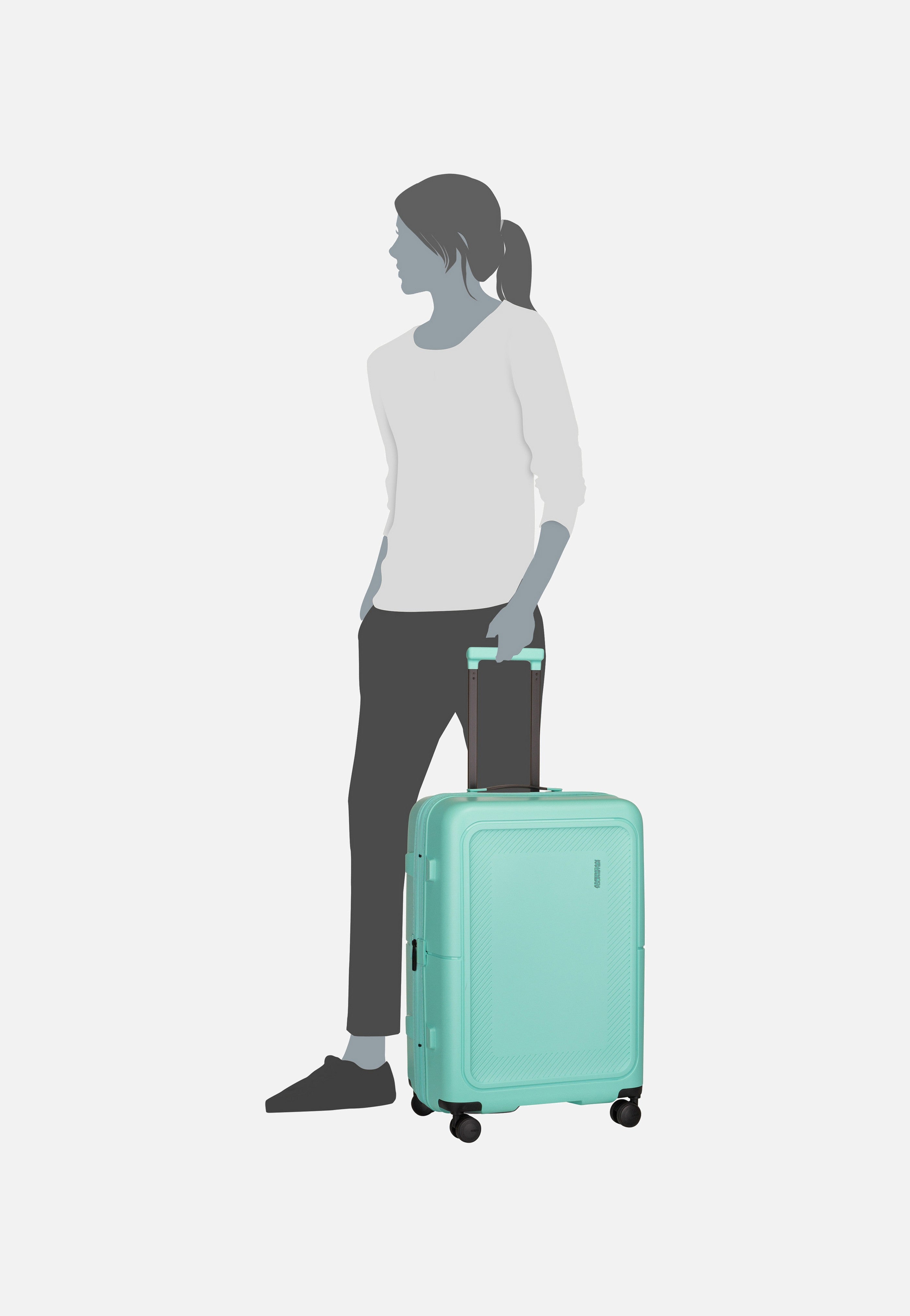 American Tourister - Dashpop Spinner 67 EXP Aqua Sky - Suitcase | Neutral-Image