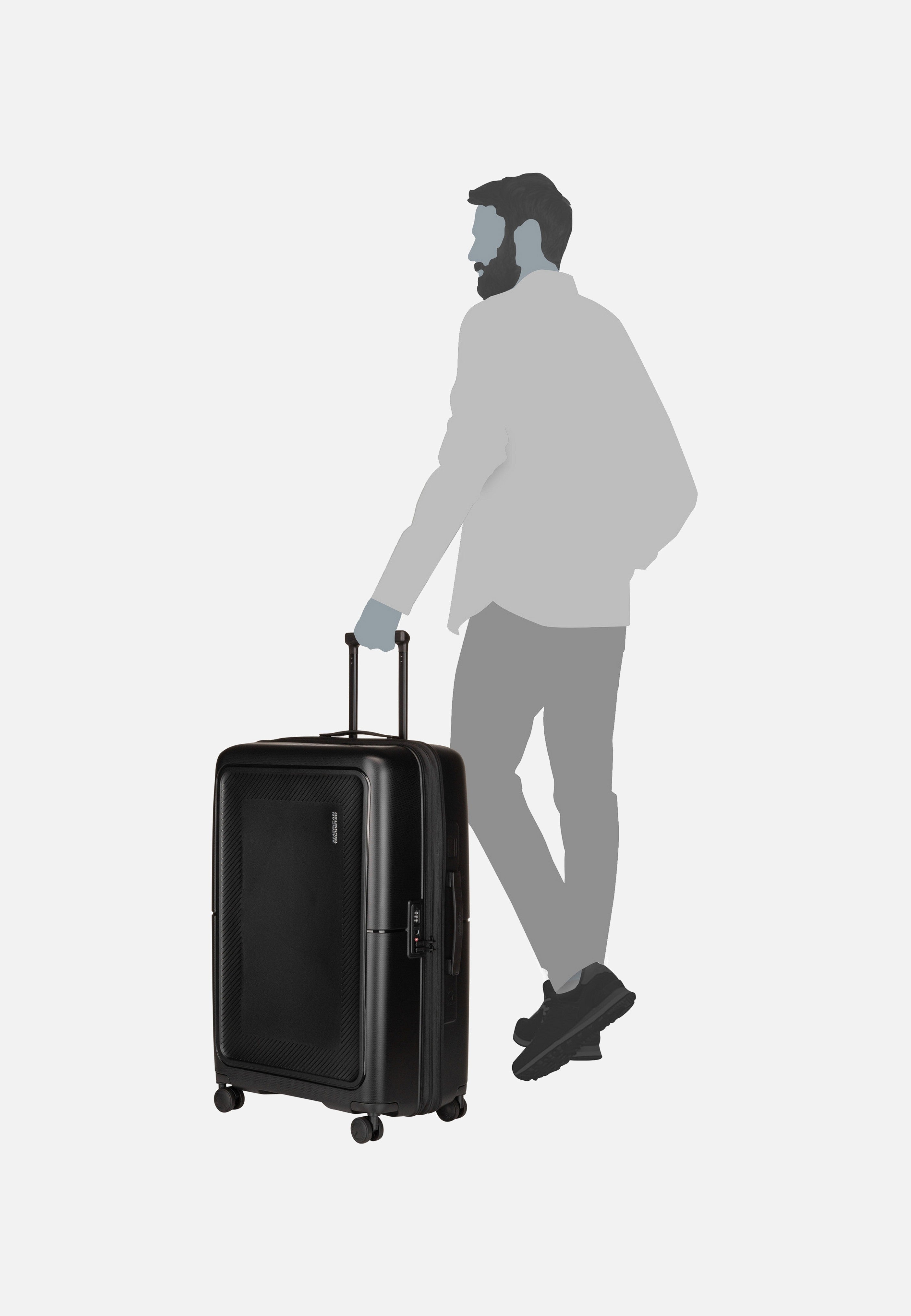 American Tourister Dashpop Spinner 77 EXP True Black Suitcase