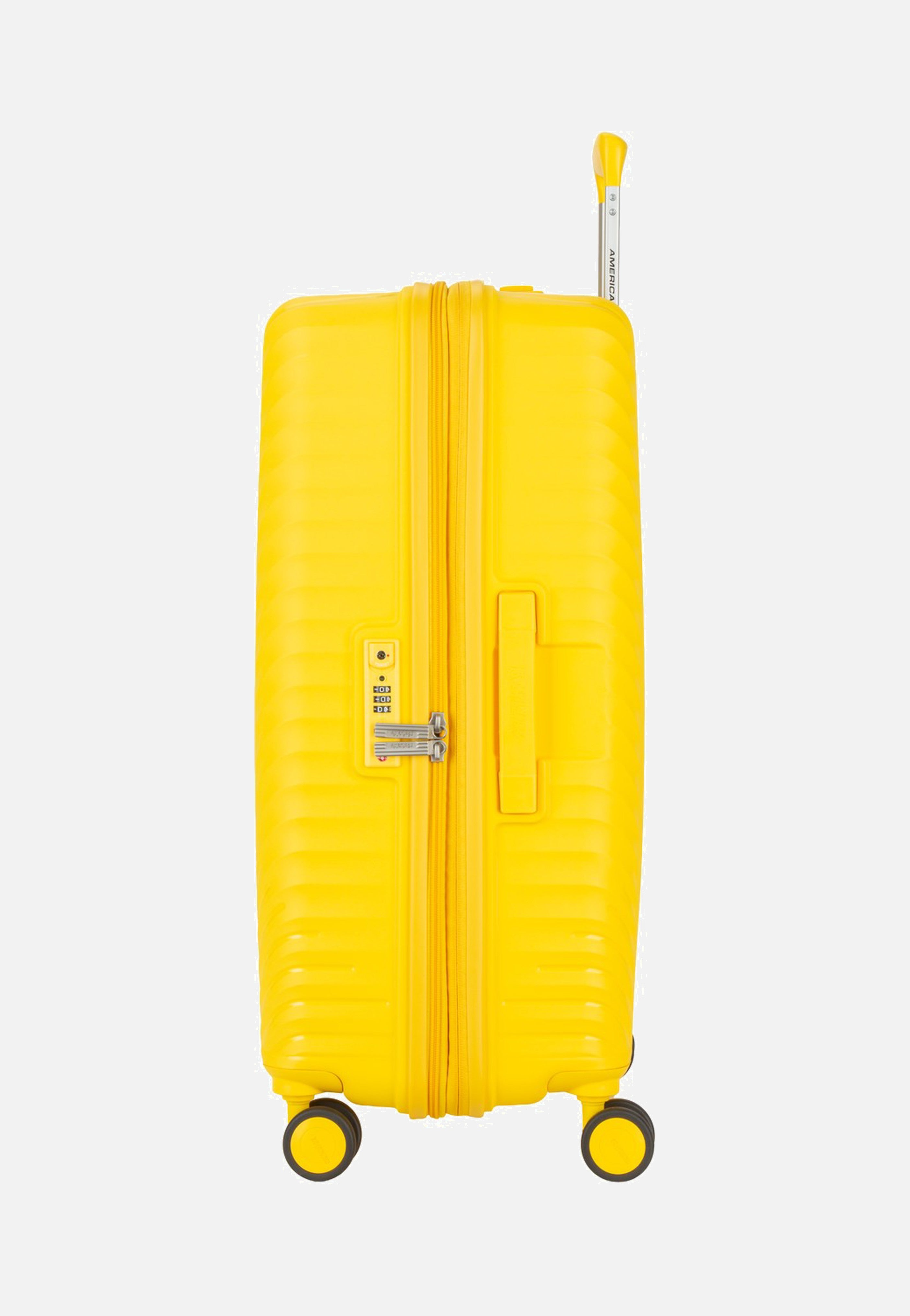 American Tourister Diablast Spinner 68/25 Exp Digital Yellow Suitcase