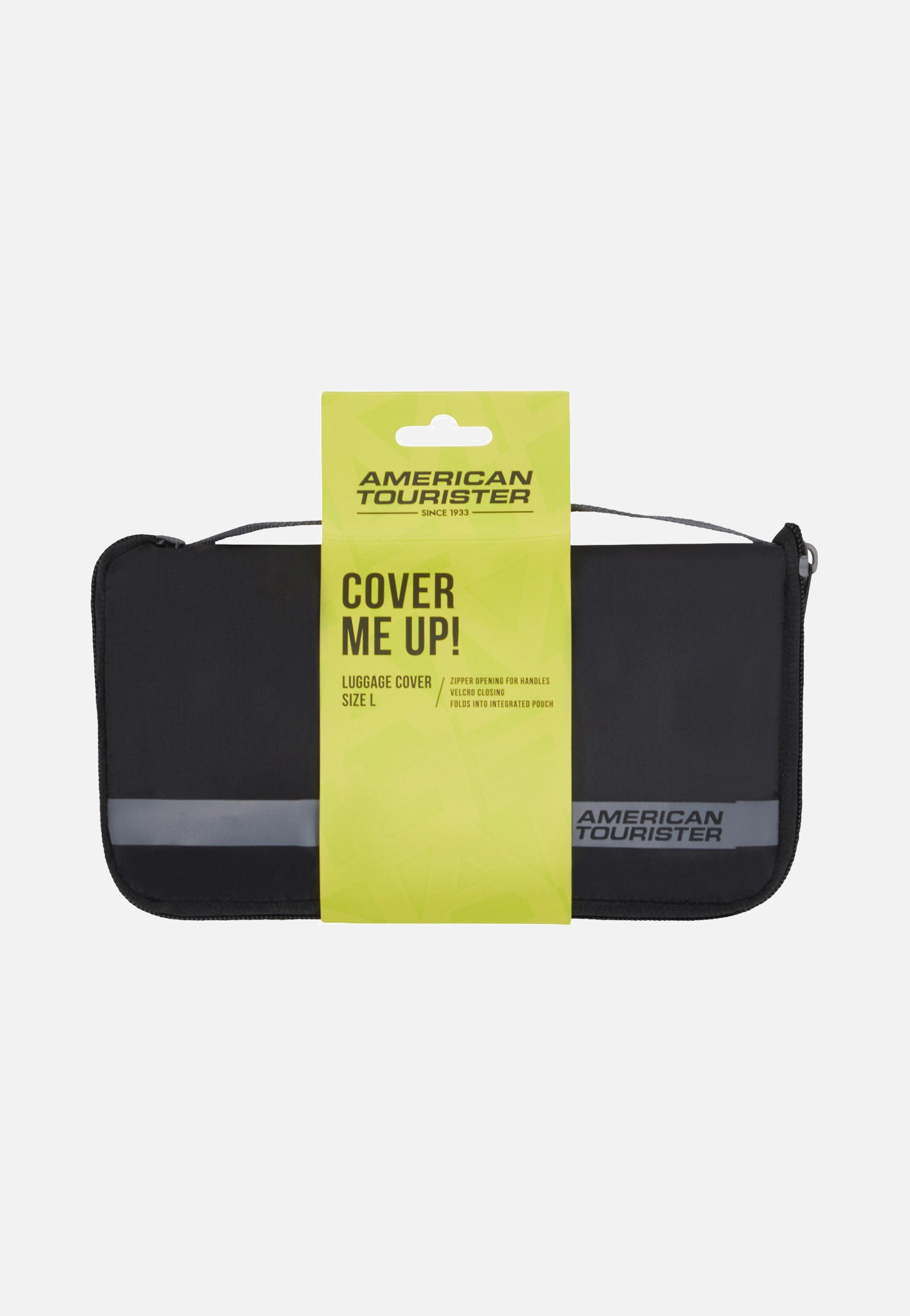 American Tourister Foldable L Black/Grey Luggage Cover