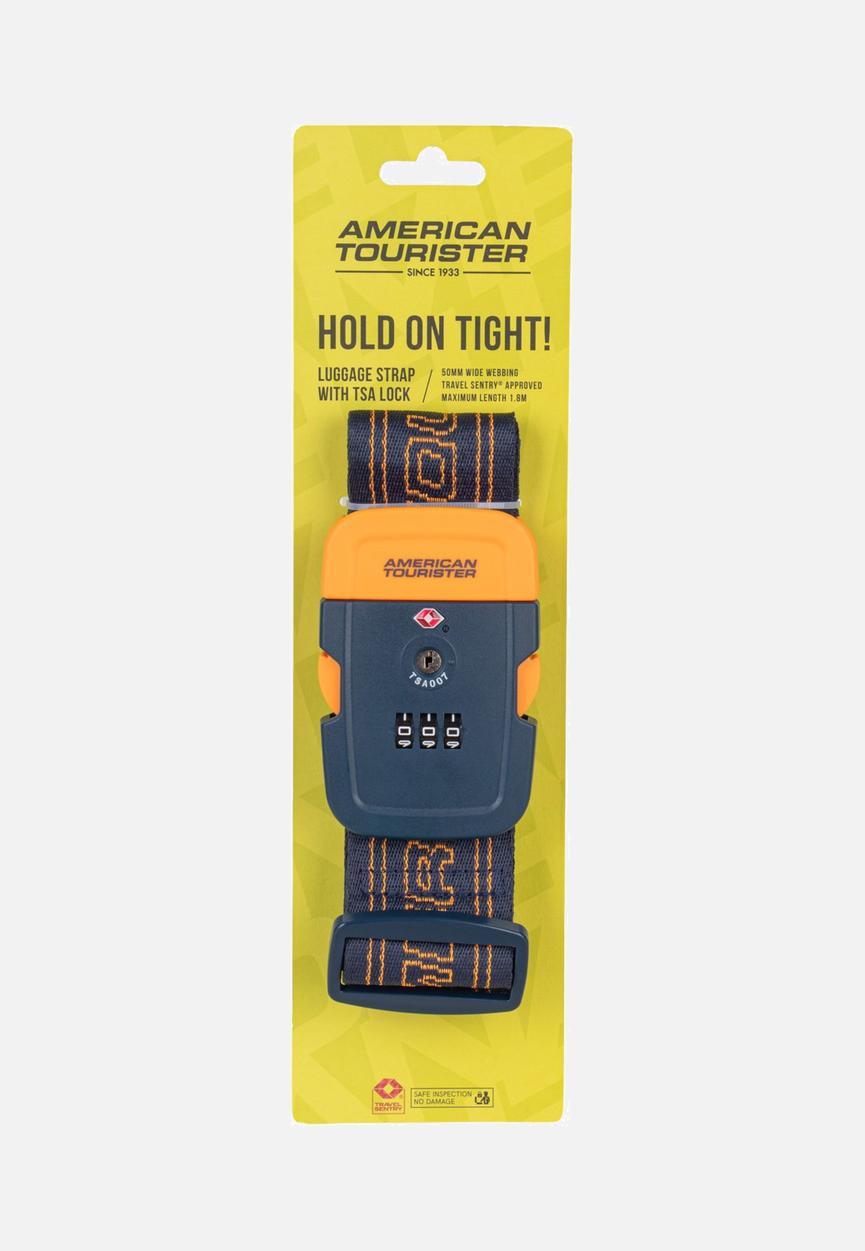 American Tourister Luggage Belt TSA Navy/Orange Accessories