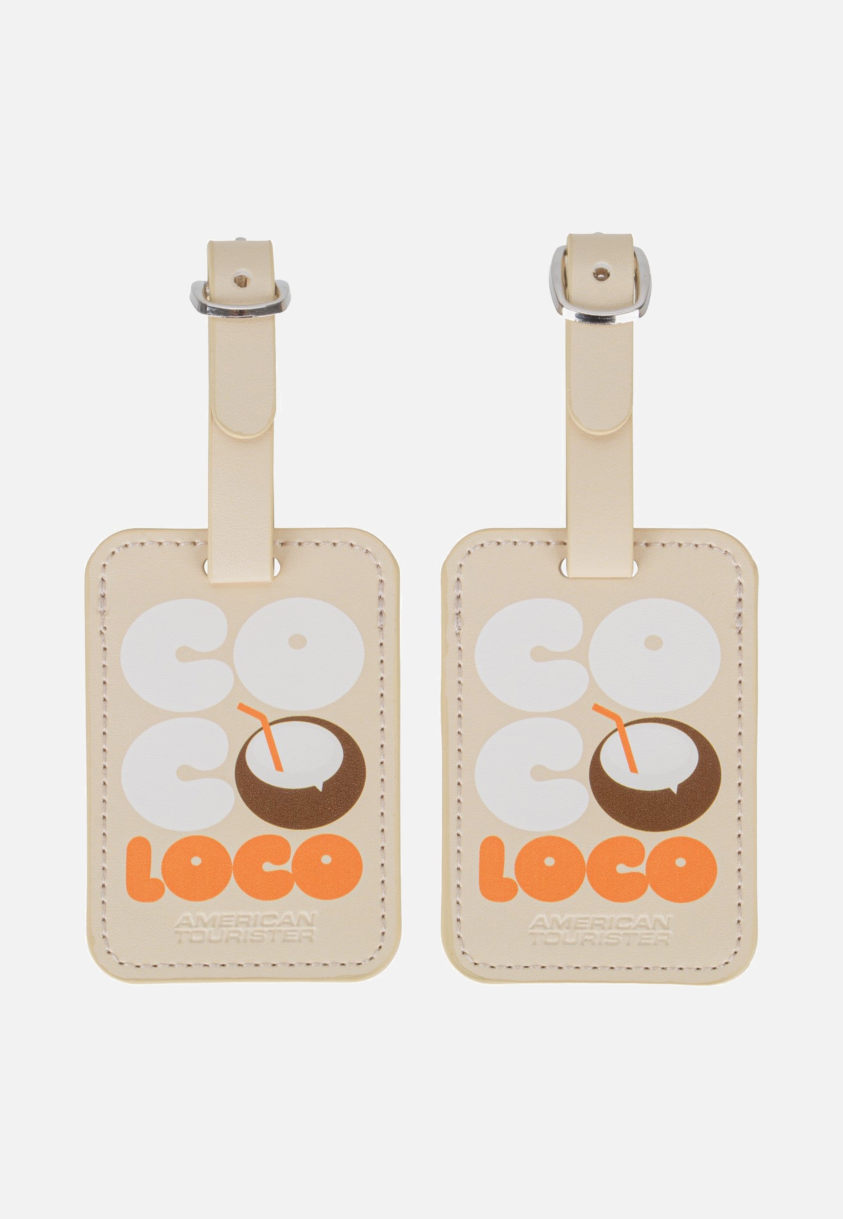 American Tourister Luggage Tag Pack Of 2 Print Coco Loco Luggage Tag