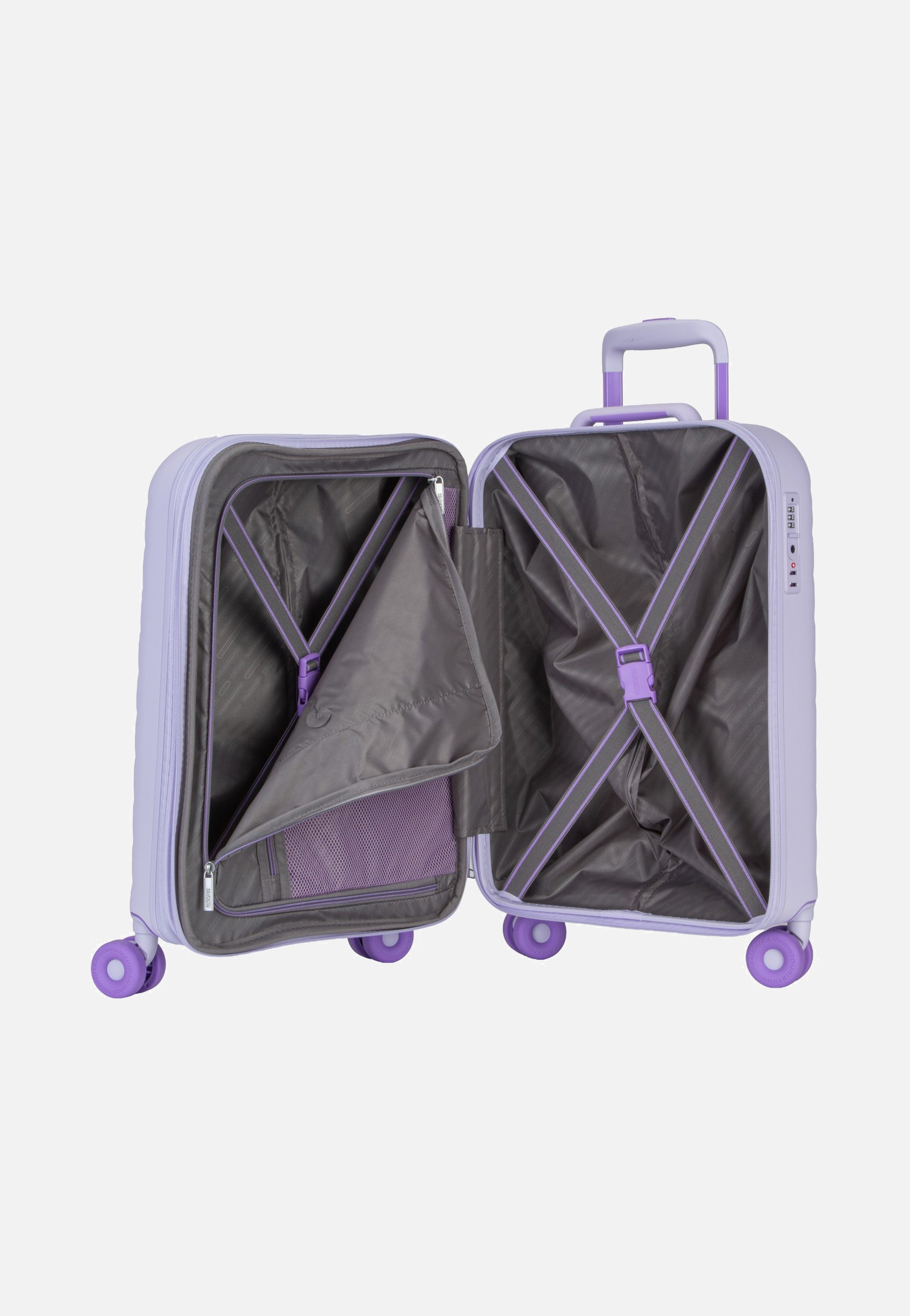 American Tourister Neovibe Spinner 55/20 Exp Fresh Lilac Suitcase