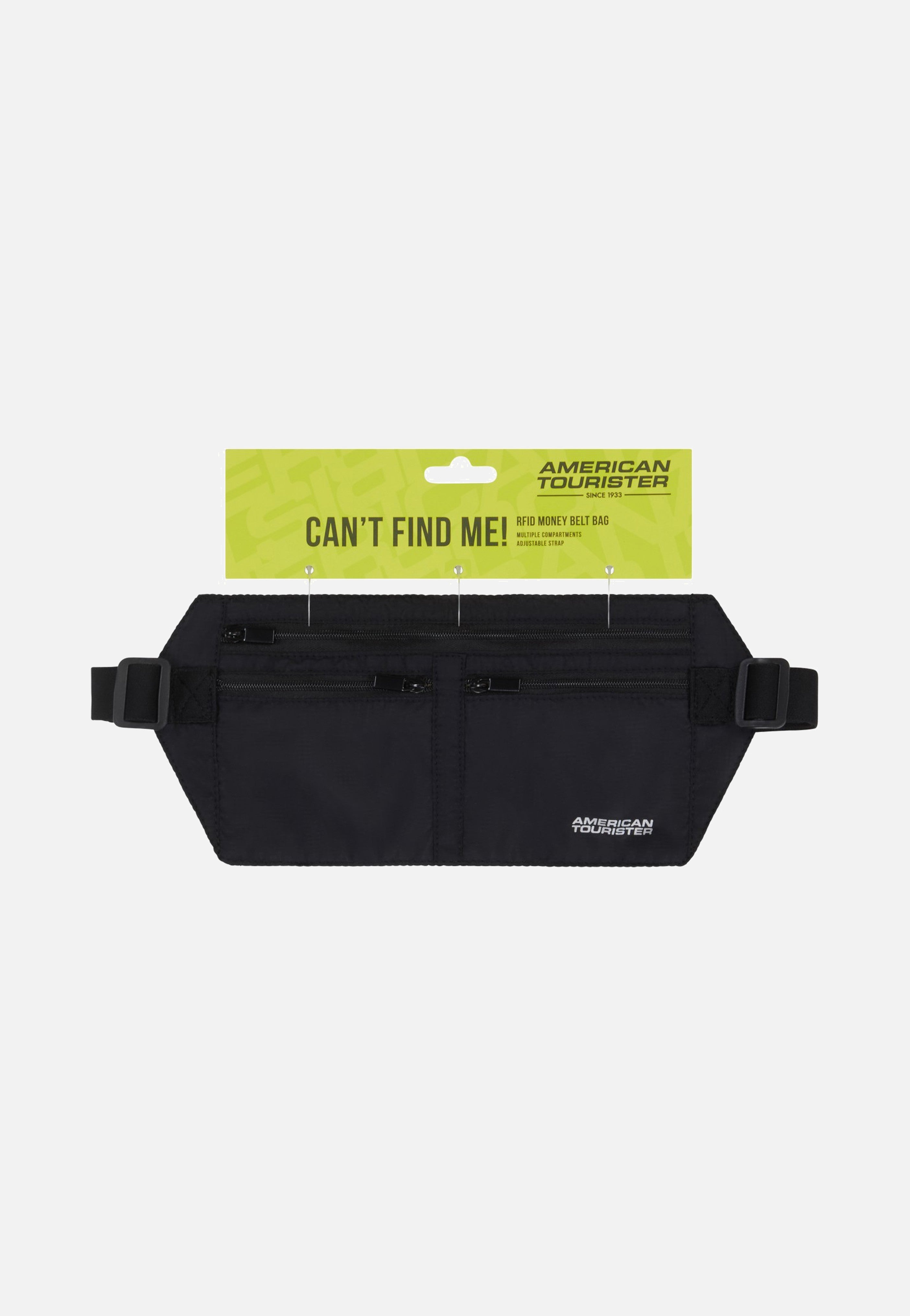 American Tourister RFID Money Belt Bag Black Accessories
