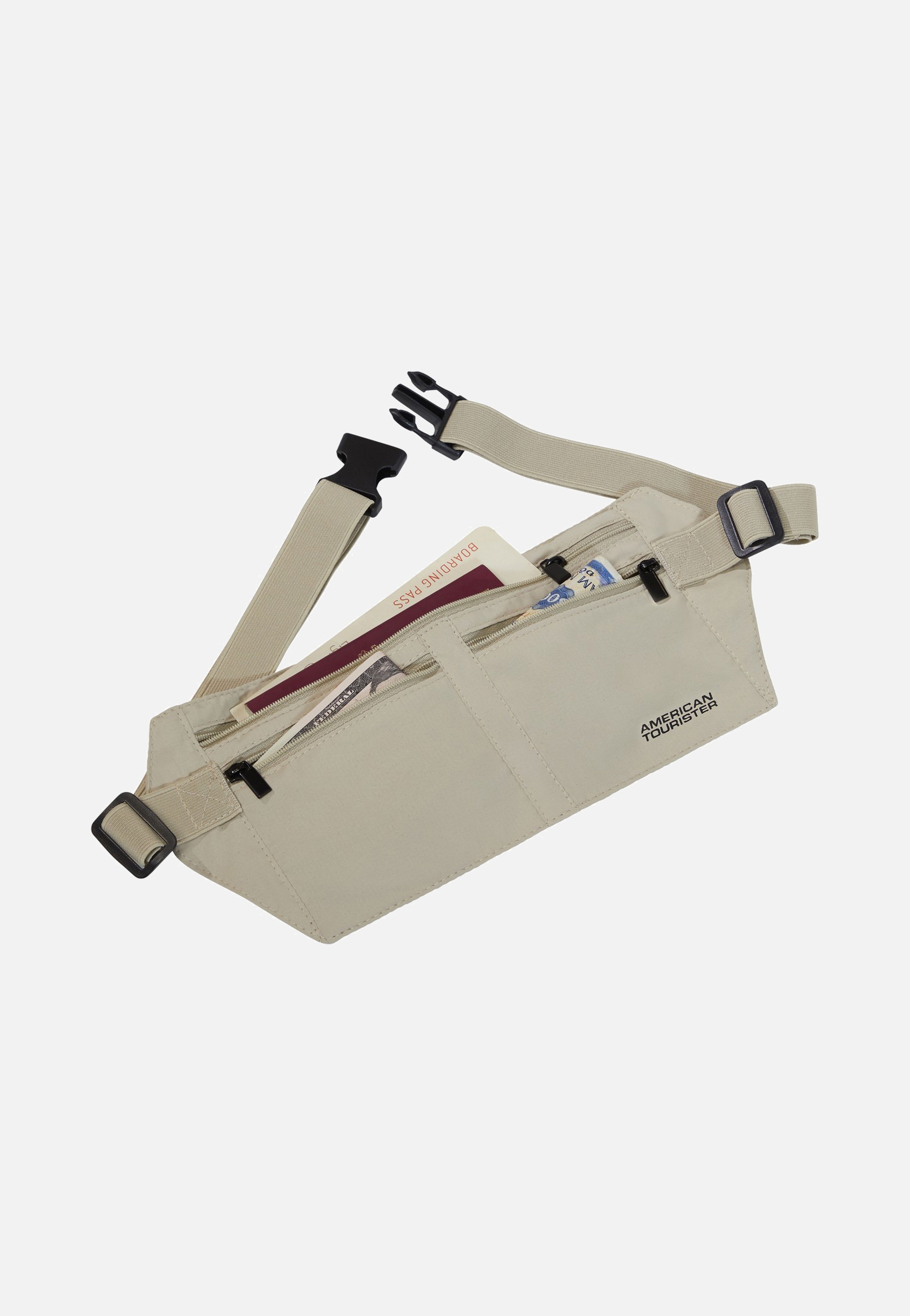 American Tourister RFID Money Belt Bag Sand Accessories