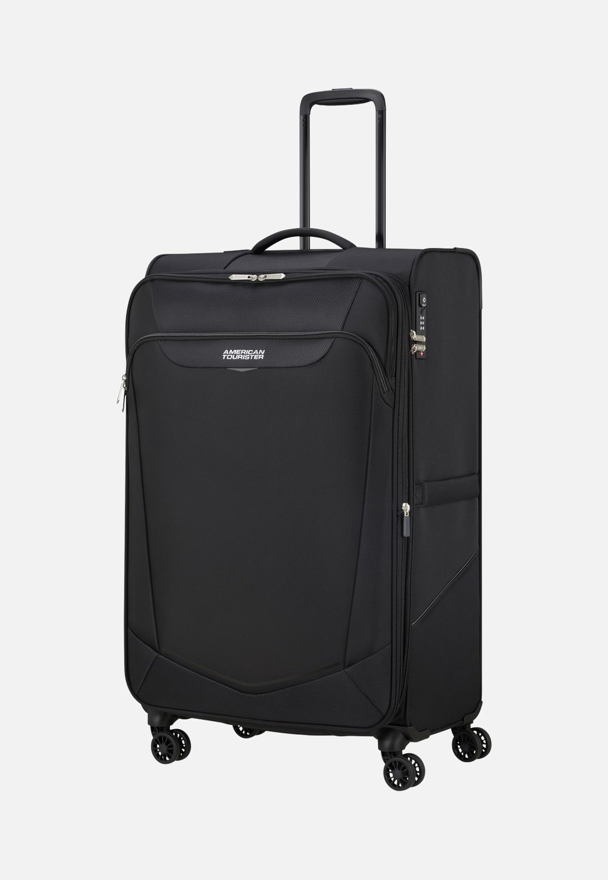 American Tourister Summerride Spinner L Exp TSA Black Suitcase