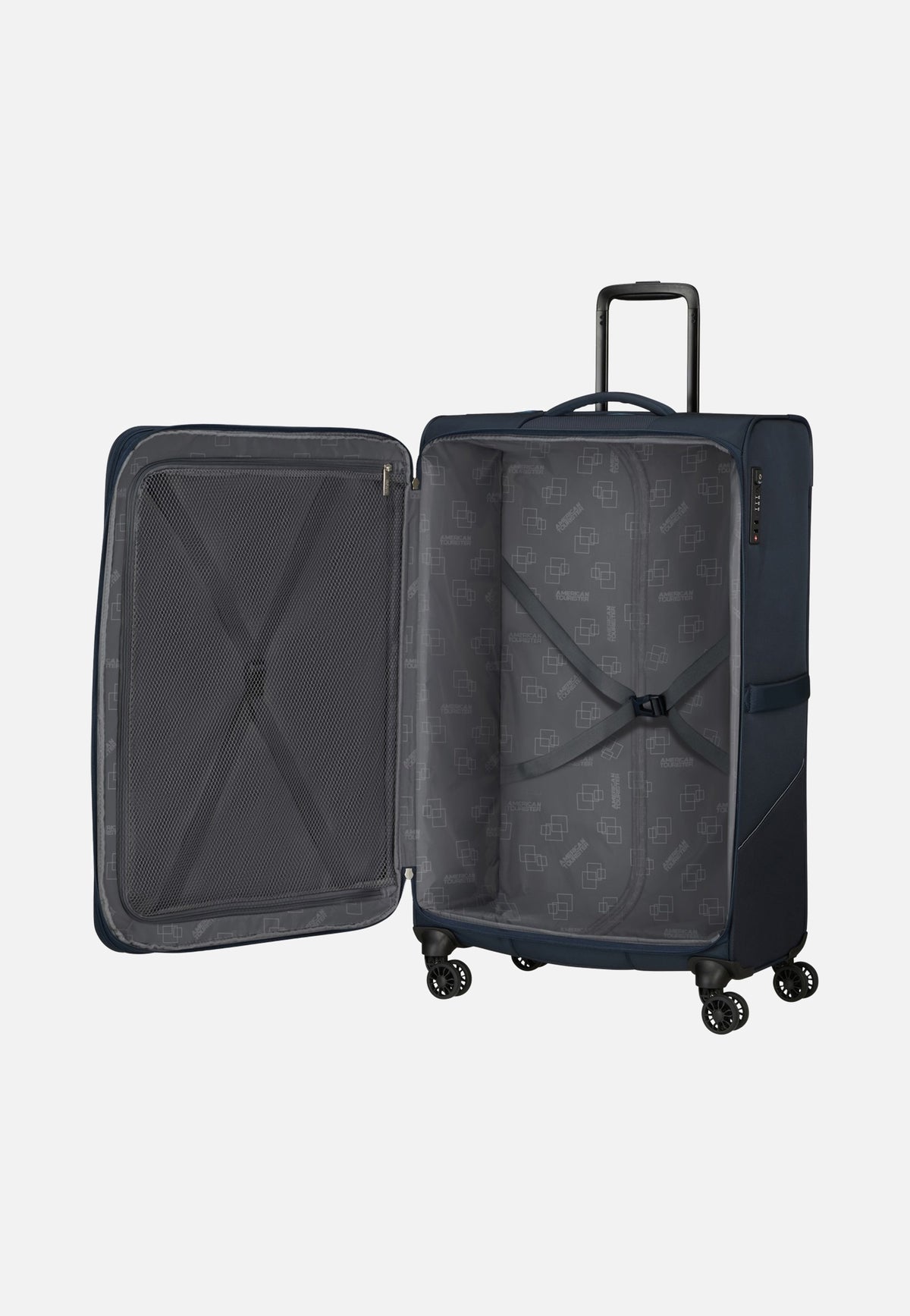 American Tourister Summerride Spinner L Exp TSA Navy Maleta
