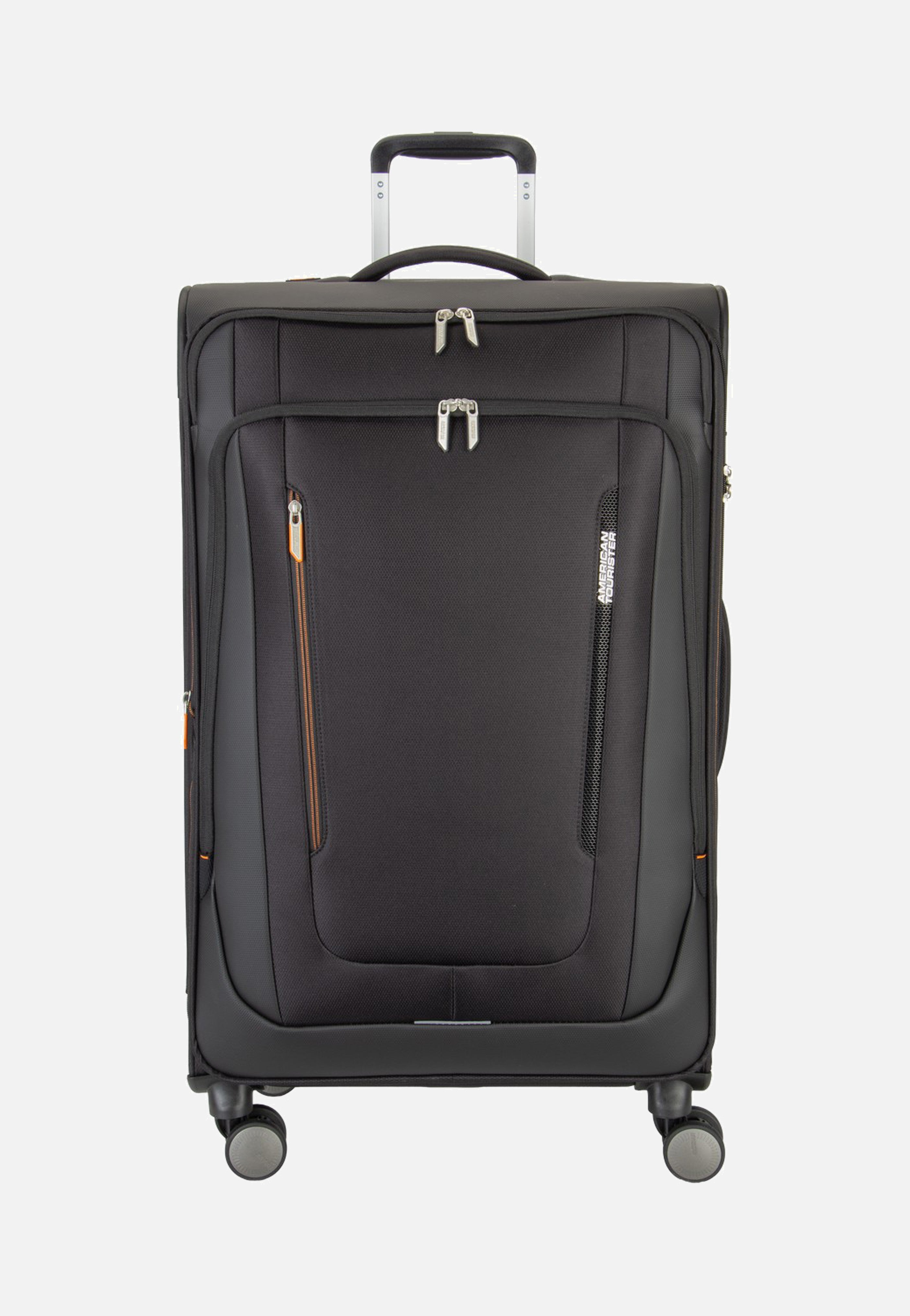 American Tourister Wanderlite Spinner L Exp Shadow Black Suitcase