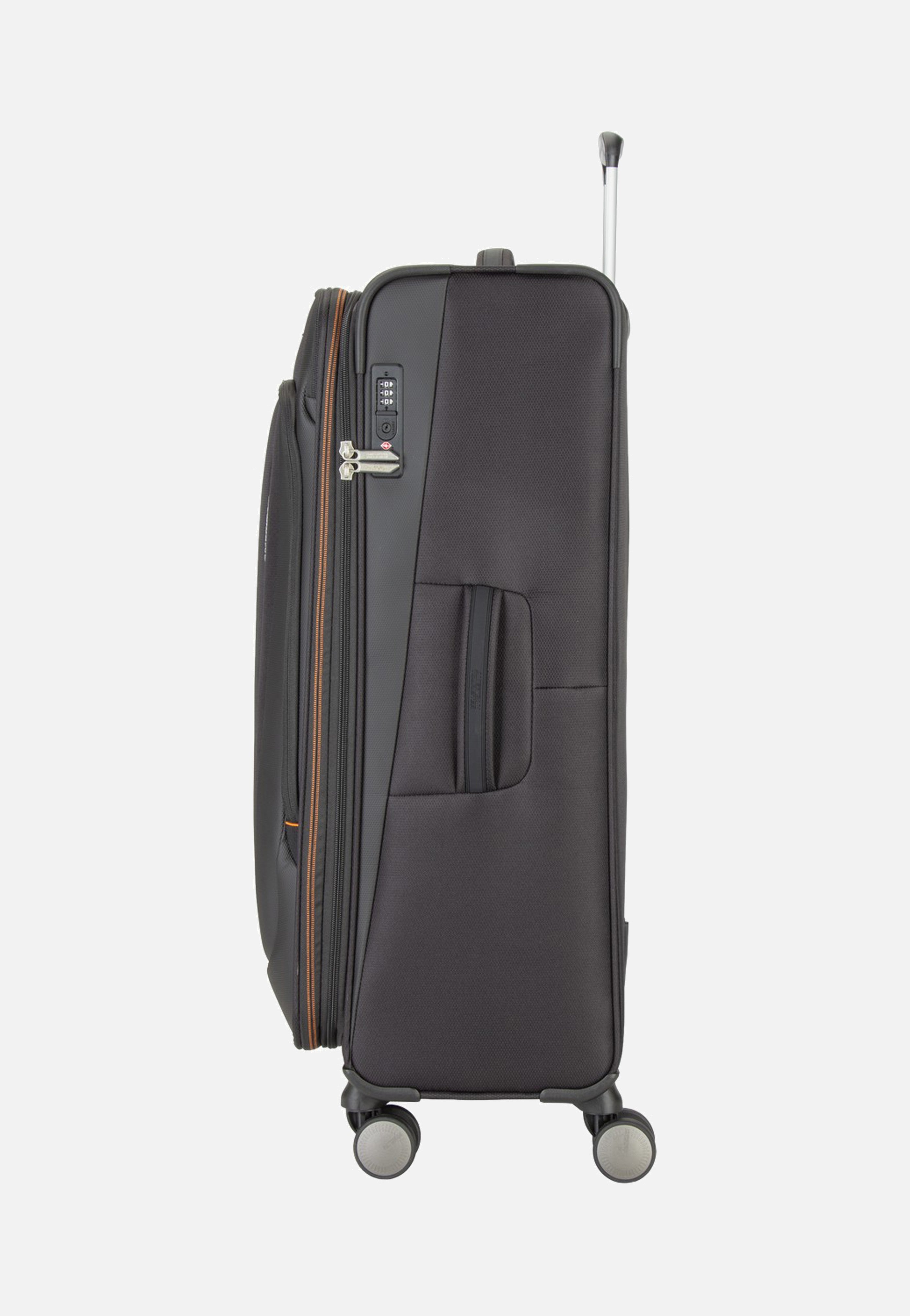 American Tourister Wanderlite Spinner L Exp Shadow Black Suitcase