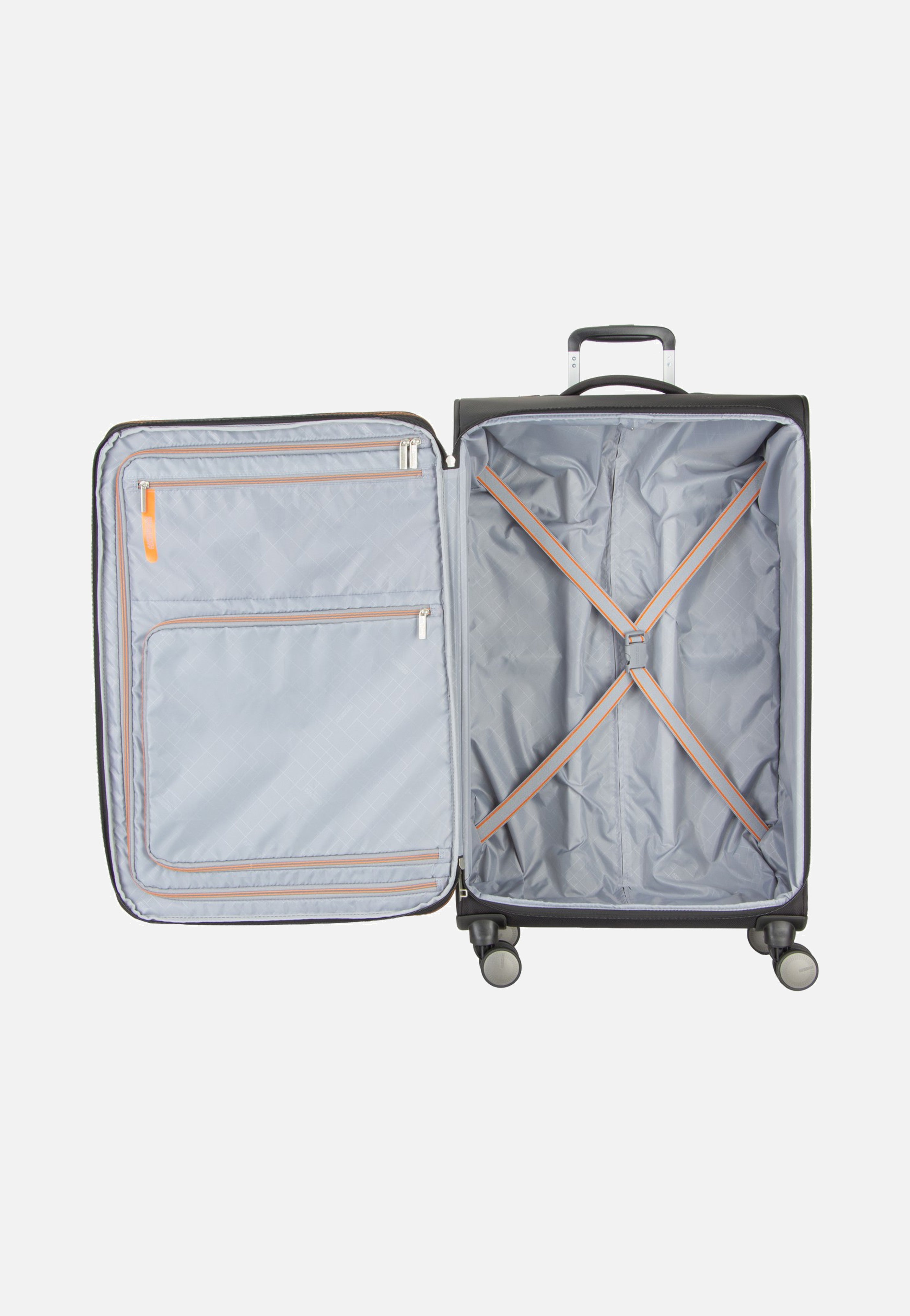 American Tourister Wanderlite Spinner L Exp Shadow Black Suitcase