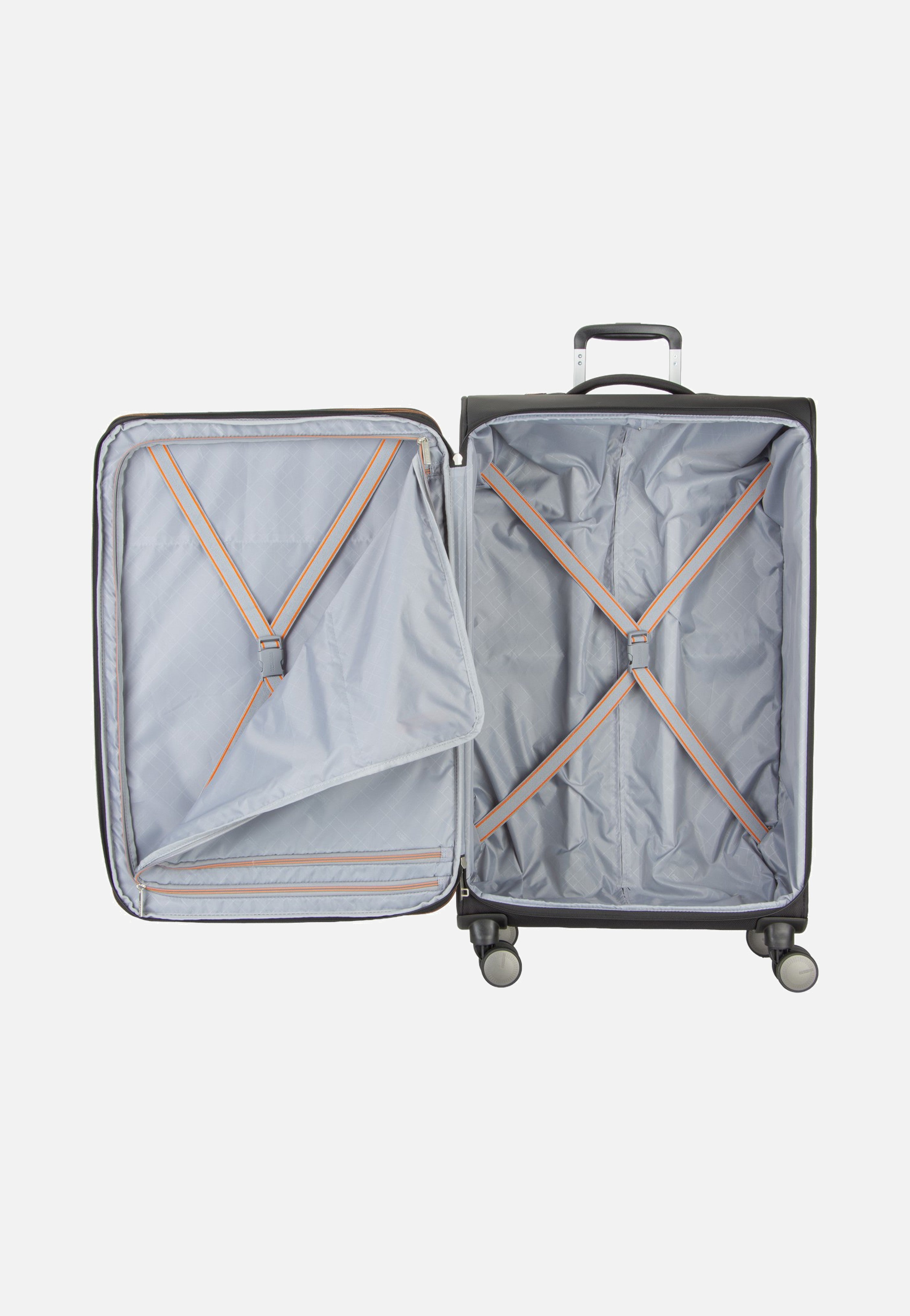 American Tourister Wanderlite Spinner L Exp Shadow Black Suitcase