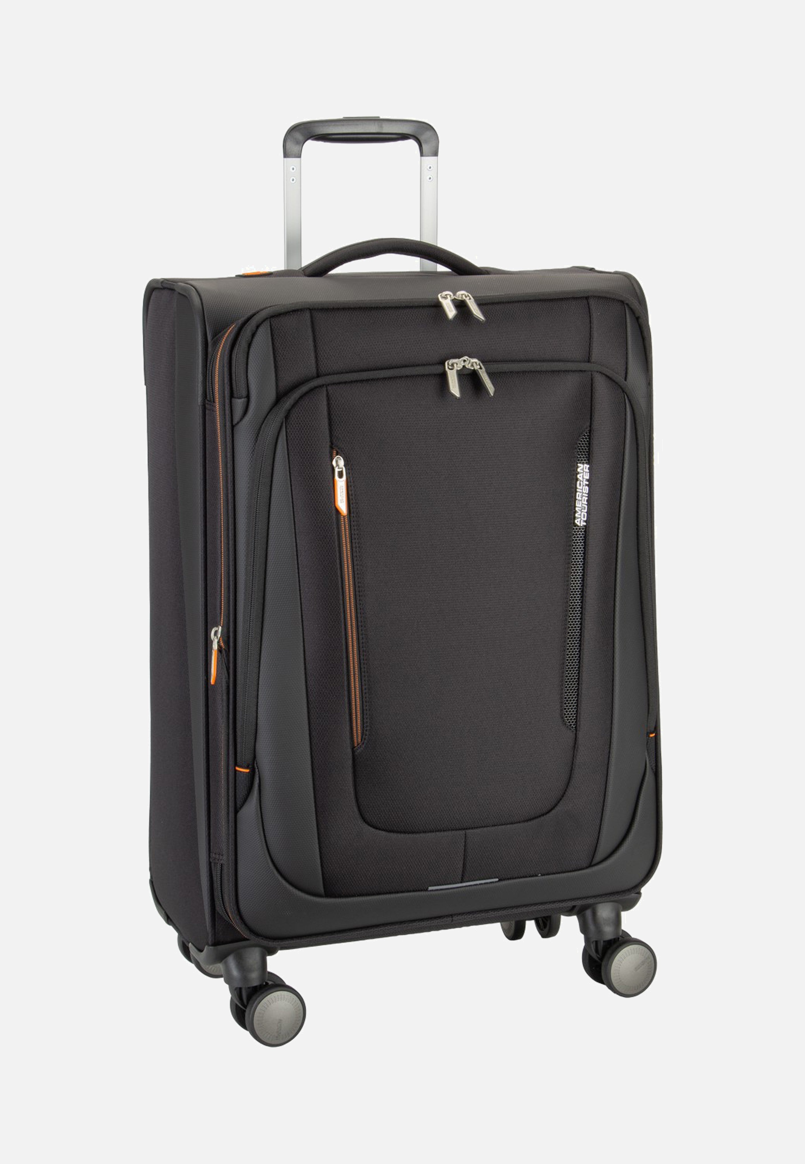 American Tourister Wanderlite Spinner M Exp Shadow Black Suitcase
