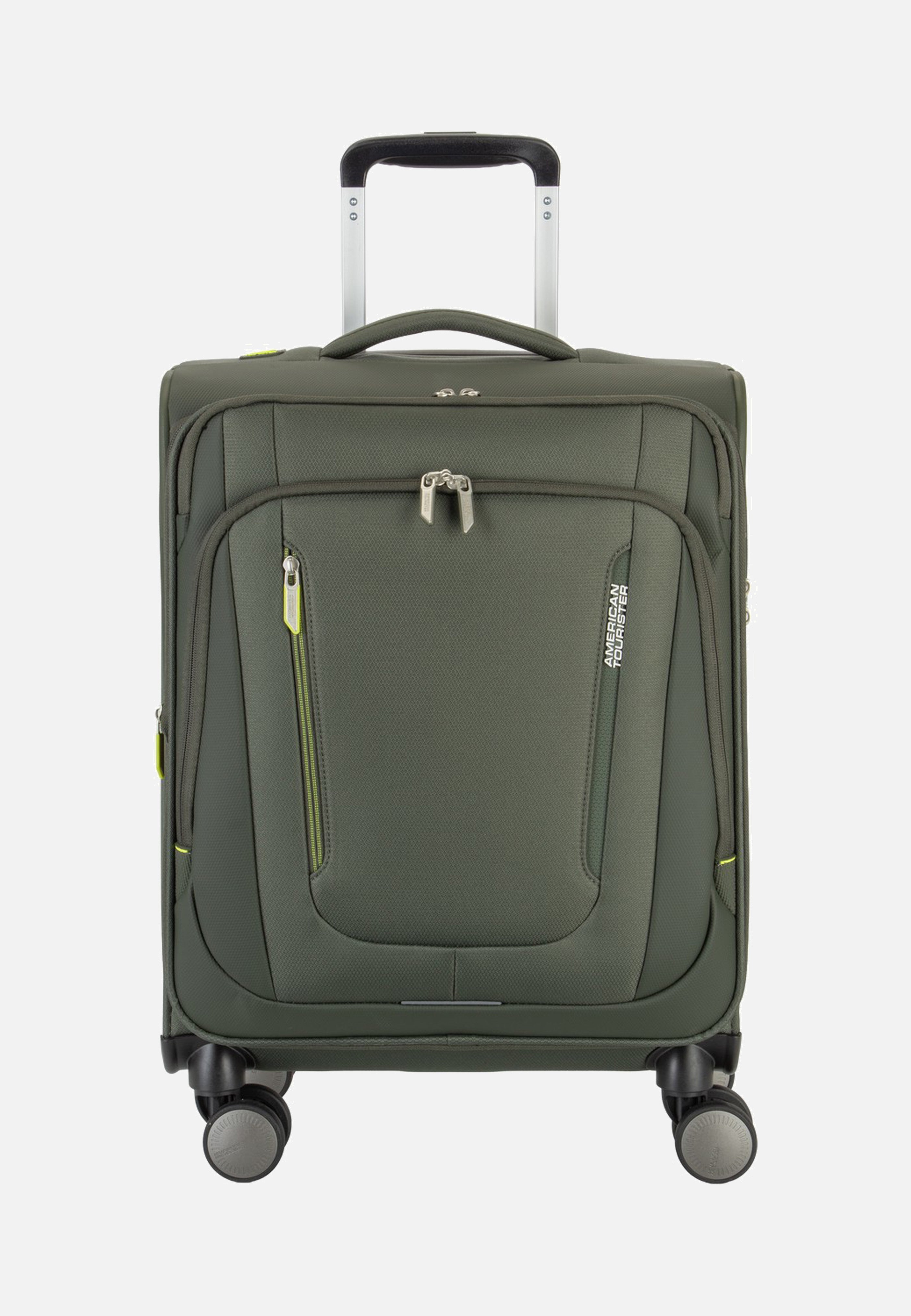 American Tourister Wanderlite Spinner S Exp Dark Khaki Suitcase
