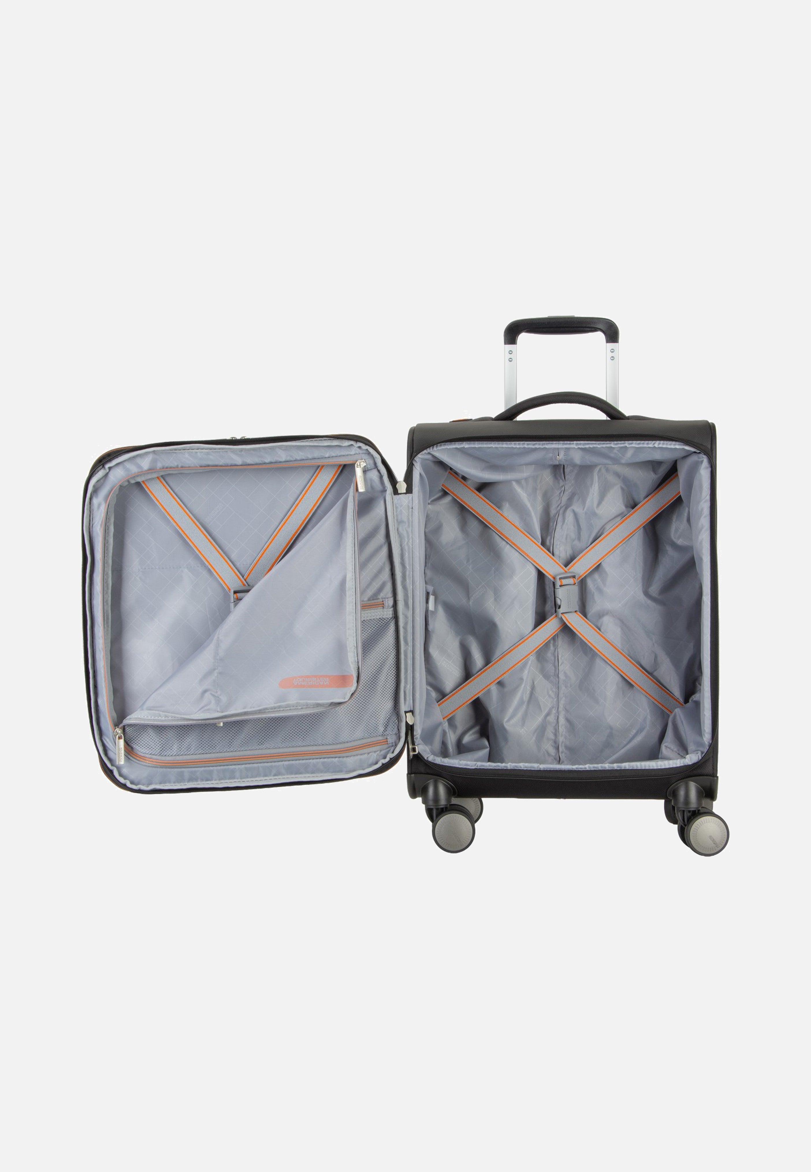 American Tourister Wanderlite Spinner S Exp Shadow Black Suitcase