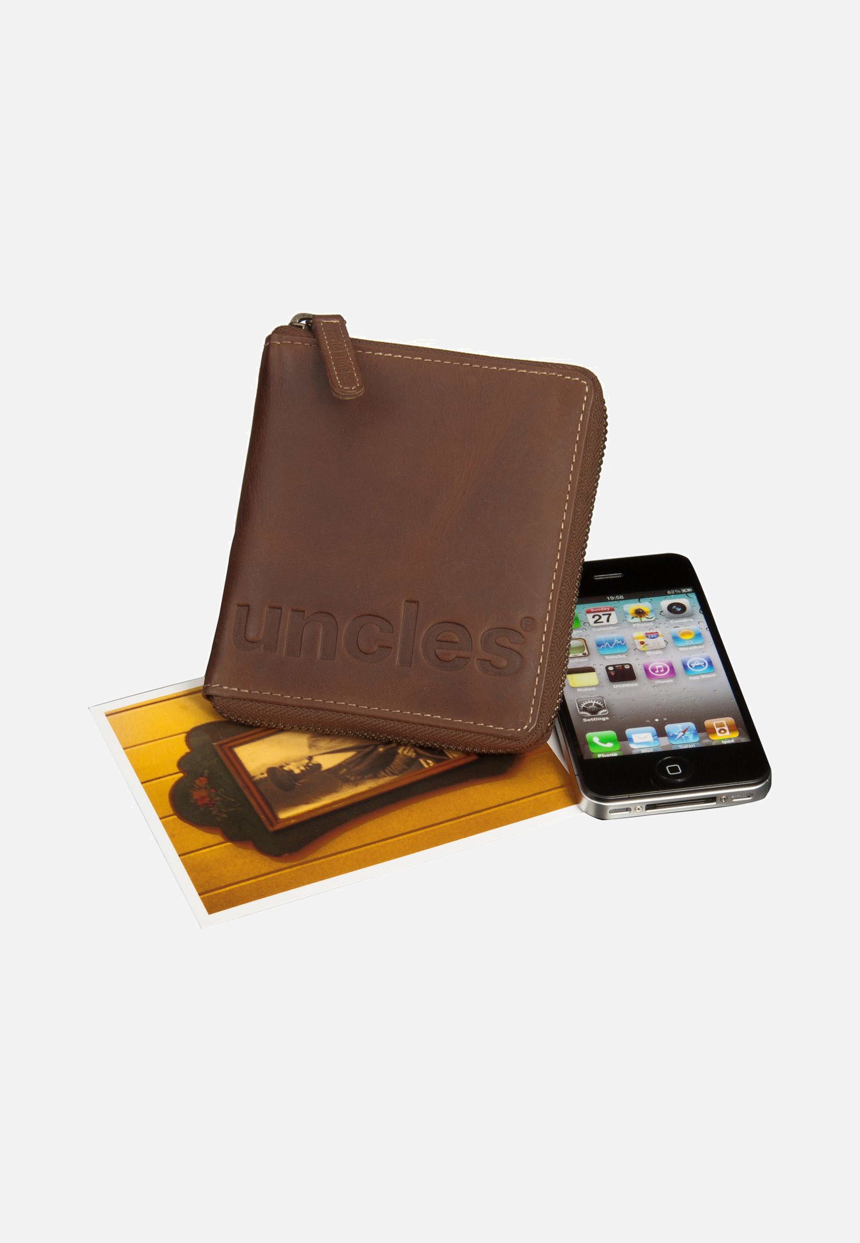 aunts & uncles - George Vintage Tan Logo - Wallet | Neutral-Image