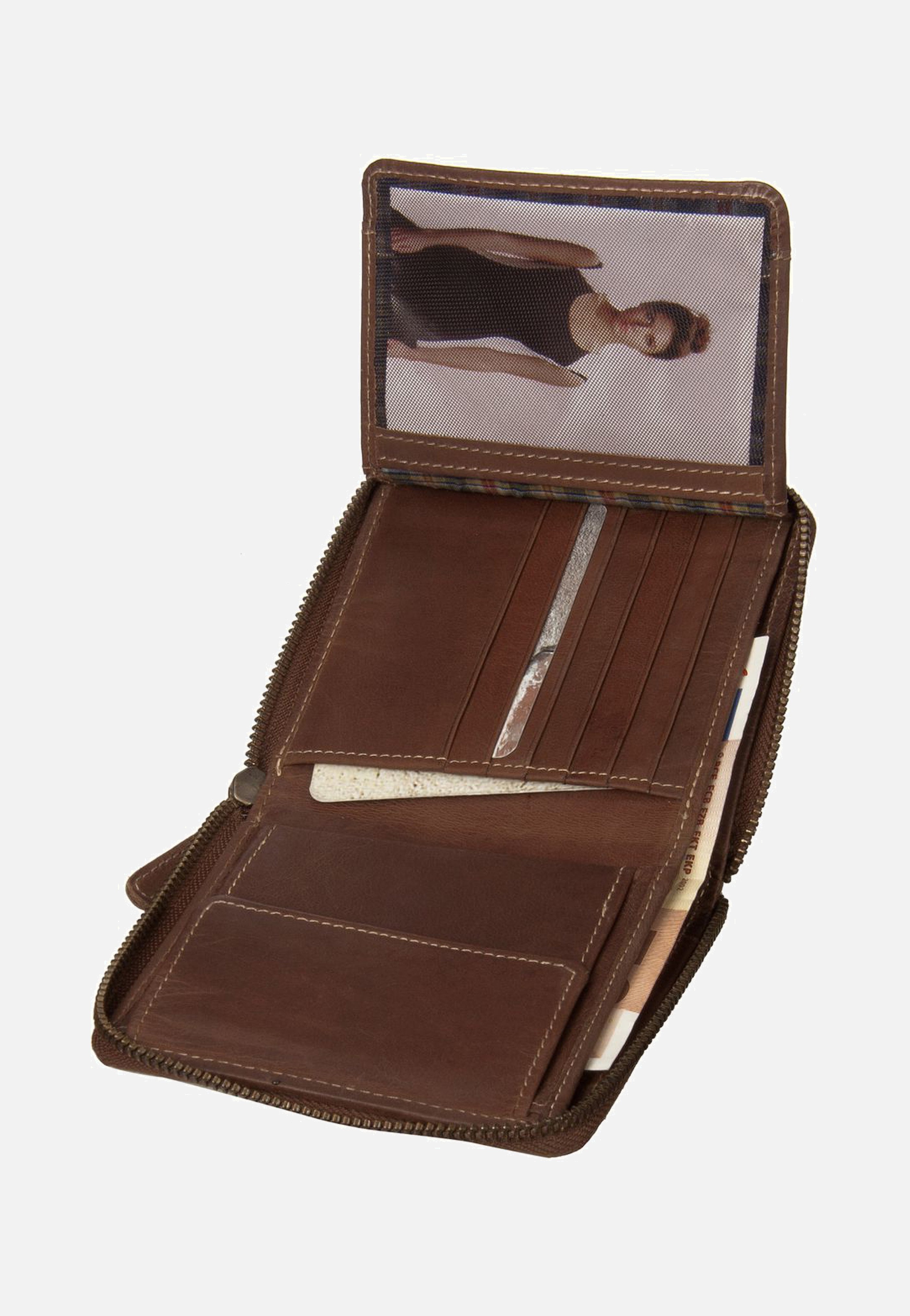 aunts & uncles - George Vintage Tan Logo - Wallet | Neutral-Image