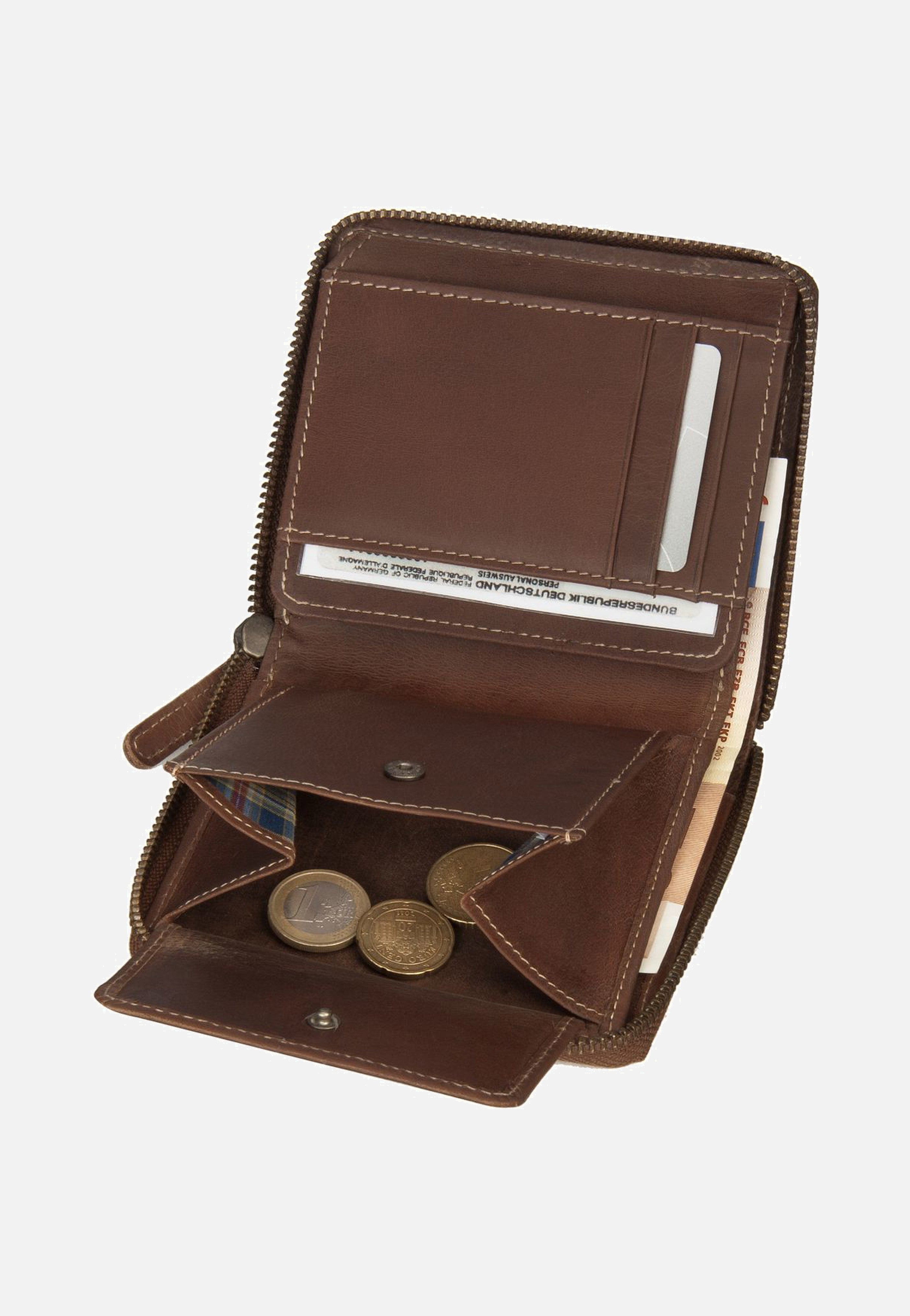 aunts & uncles - George Vintage Tan Logo - Wallet | Neutral-Image
