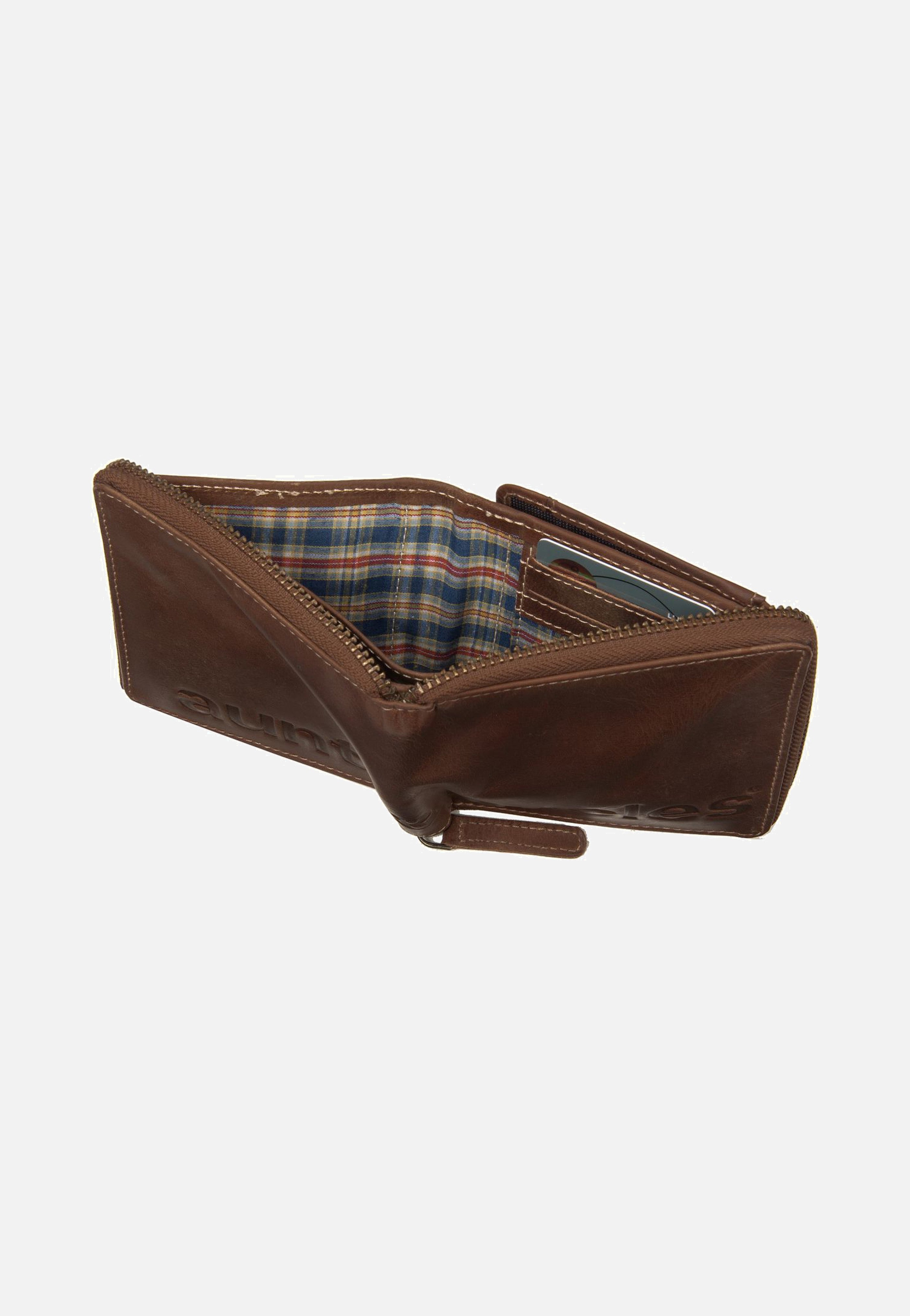 aunts & uncles - George Vintage Tan Logo - Wallet | Neutral-Image